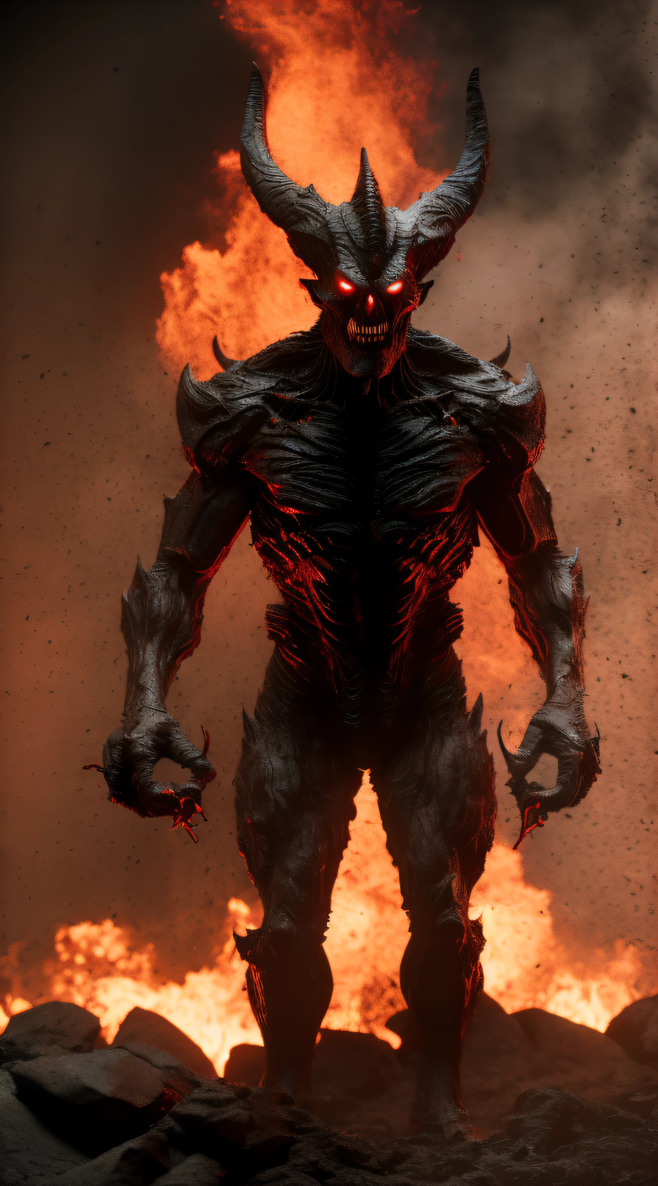 photo of ohwx devil, fearful, flames, angy, mad, scary looking, menacing look, centerec, ful body shot, facing camera photography, natural light, photorealism, cinematic rendering, ray tracing, the highest quality, the highest detail, Cinematic, Blur Effect, Long Exposure, 8K, Ultra-HD, Natural Lighting, Moody Lighting, Cinematic Lighting , (high key)