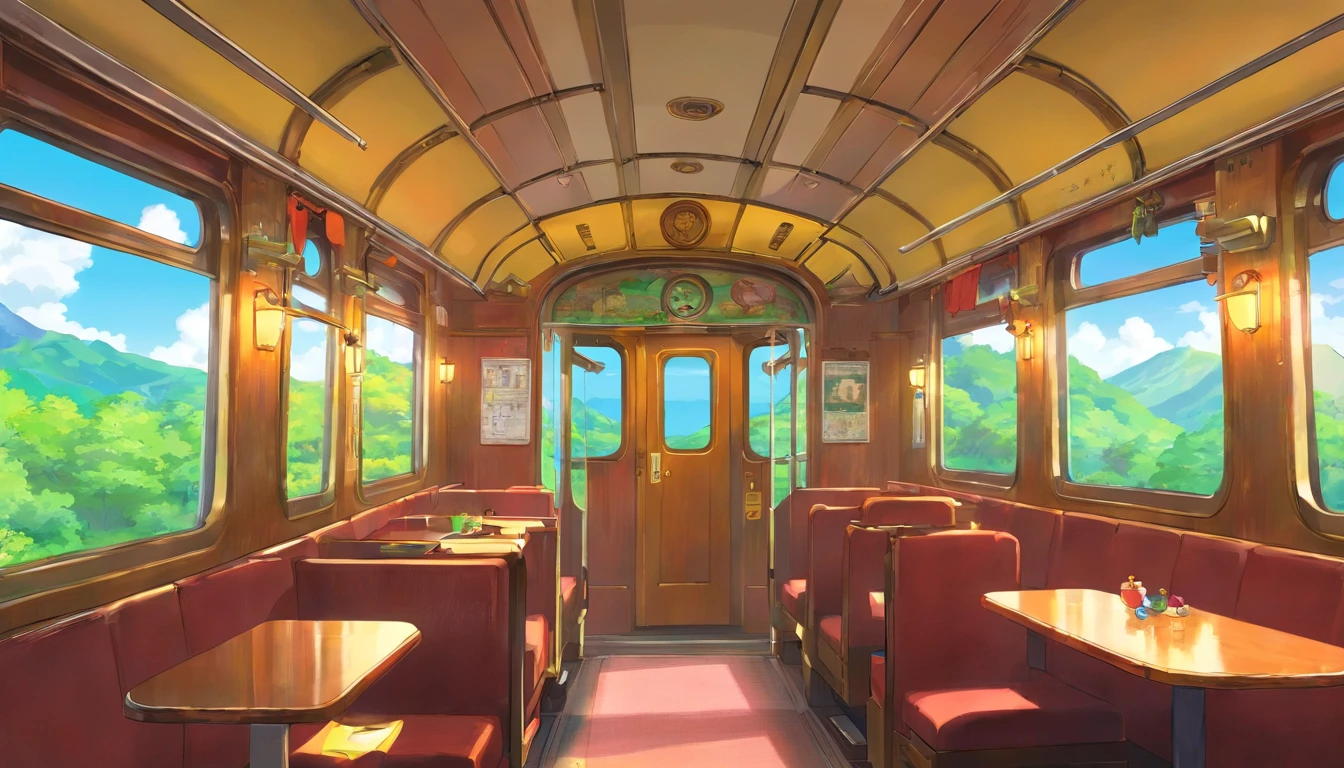 Inside the train