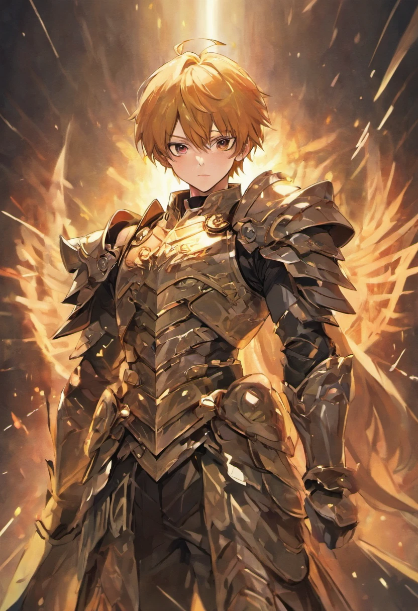 One guy,Wear armor,With a large knife。