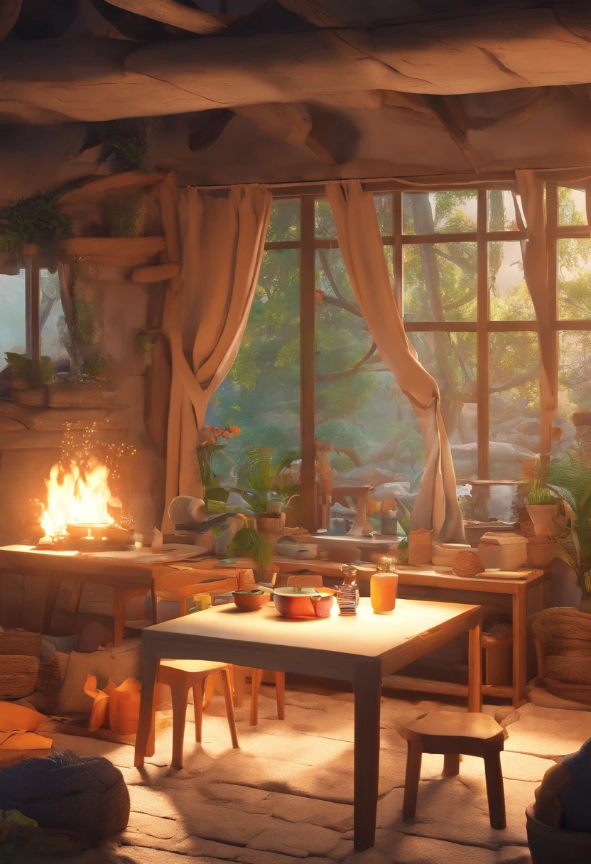 ((masterpiece, best quality)),(complex lighting),girls,phoenix team, scout,camping