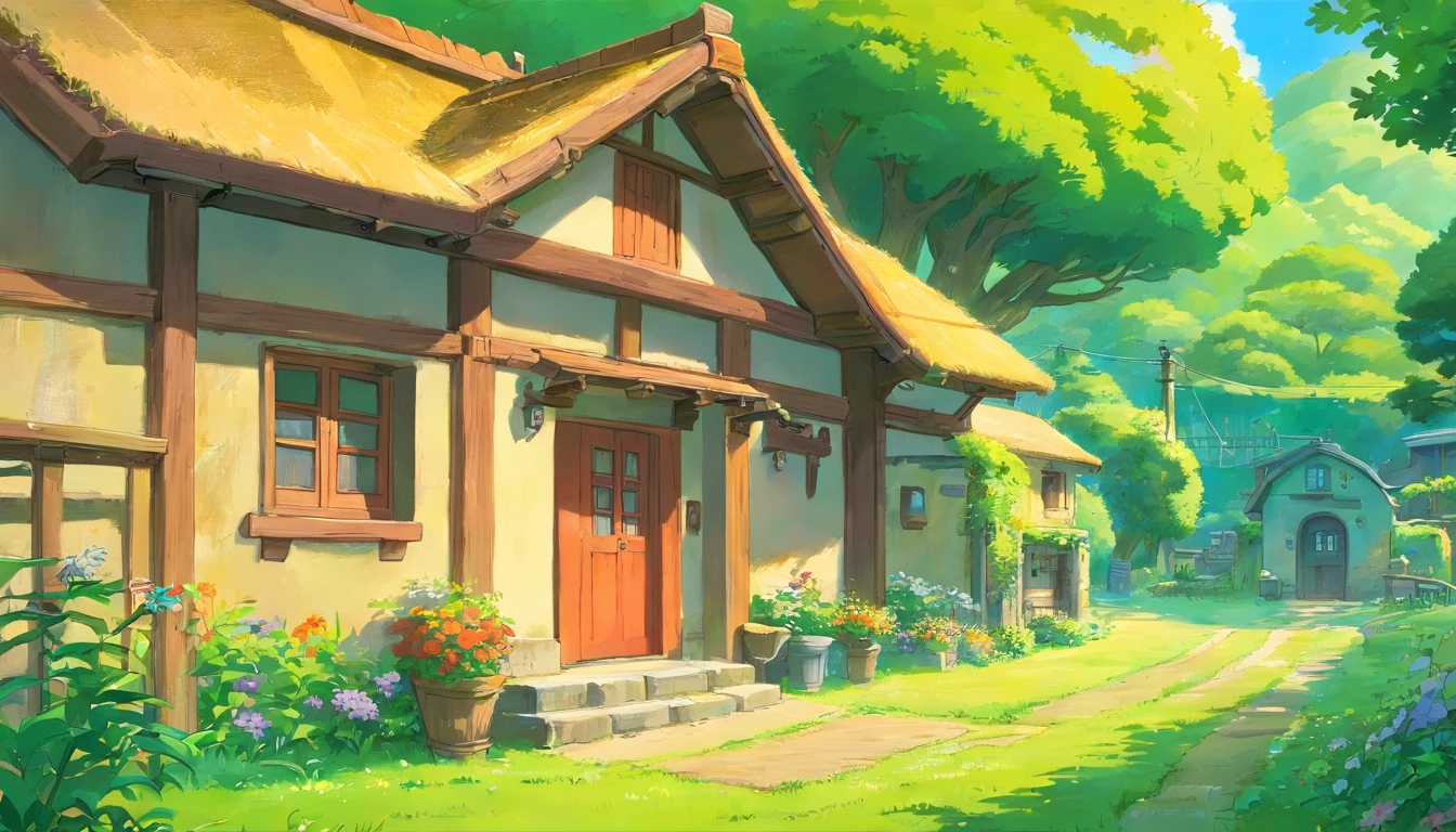 A small house near the farm