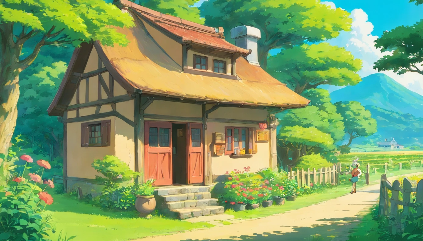 A small house near the farm