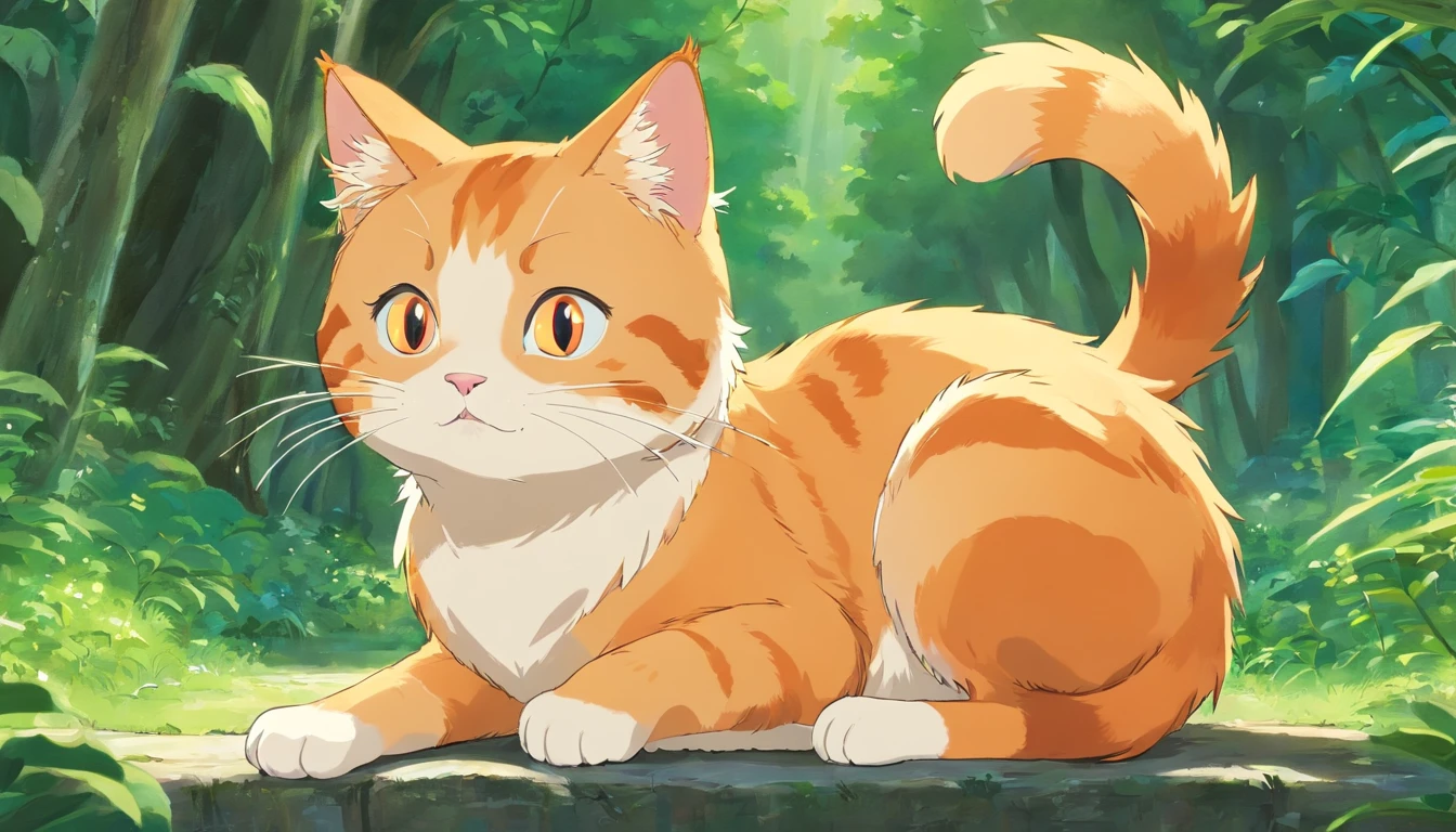 Cute orange cat