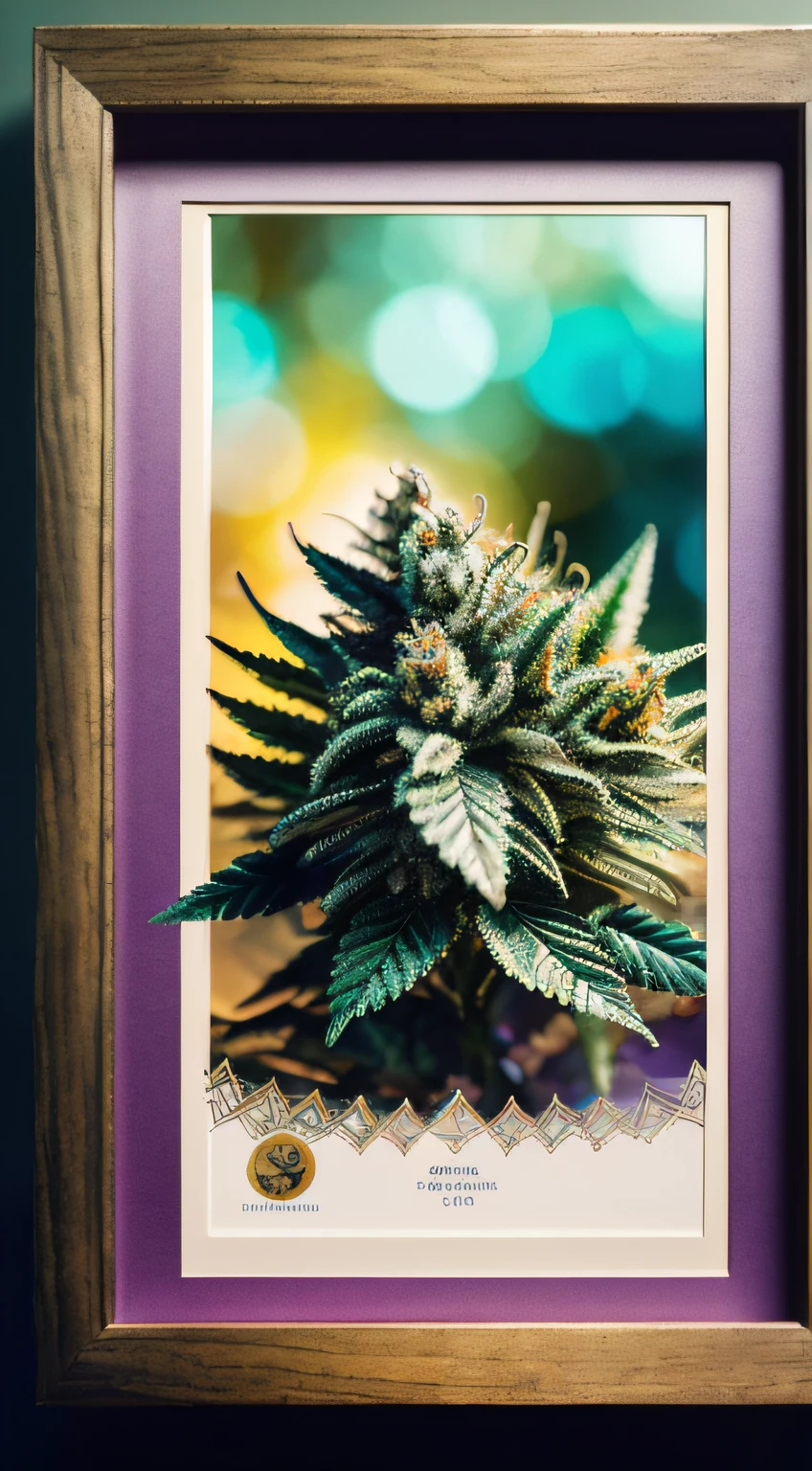 Crystal Spring Cannabis, Fantasy, Galaxy, Transparent, Light Light Marijuana Cannabis, Brilliant, Colorful, magical photography, Dramatic Lighting, photorealisim, Ultra-detailed, 4K, depth of fields, High resolution and cannabis design,The artwork, Sticker Illustration Cannabis、Cannabis design for cannabis by cannabis, Purple cannabis portrait, Design cannabis,,,,(Purple background 1:3 ),Digital Art Smoke、digitial painting、digitalart、ganja、3d rendered、Detailed artwork、beautiful digital works of art、（a hologram:1.5)，（Beautiful cannabis silhouette:1.3)，(Colorful poinsettia:1.2)，in autumn，Background purple，paper art，（Quilling Paper Art:1.5)，(Zentangle:1.2), (Geometry:1.2)，3d rendered，ighly detailed, cinematic lighting effect，4K，masutepiece，(by Greg Rutkowsky)Stylish and perfect photos、Medium format、fuji superia 400、ISO 800、Fully rendered、Pastel color palette、perfect-composition、(beautiful hairl)、Smooth、Hard Focus、intricate detailes、film like、ighly detailed、8 K、1 6 km(Fruit Fusion:0.91)(BRTDRPP:1.34)(Liquid Splash:0.9)(paper-cut craft, dark square photo-frame:1.2), no mask on, Cannabis painting, There are gold and silver cannabis, Gold cannabis, Golden cannabis, Golden cannabis, Cannabis and gold, (gilded relief: 1.5), Iris Compié, Gradient Gold Silver Colorful, depth of fields, Sony FDR-AX60, Detailed cannabis, Glamorous cannabis, Golden flaky cannabis, Complex cannabis, Chaotic gilt cannabis, Oil painting in detailed 4K, Stunning and rich details, golden colored. ganja, ganja. Baroque elements, Complex oil painting