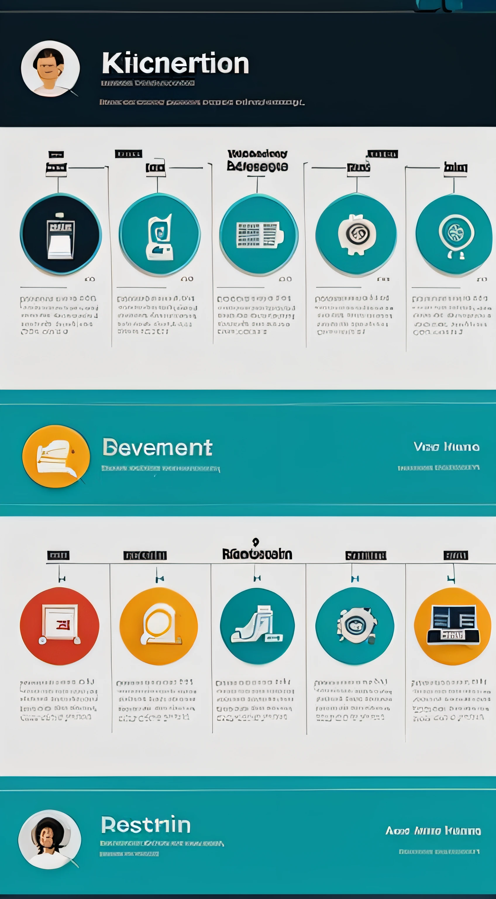 create an infographics template with 10 steps