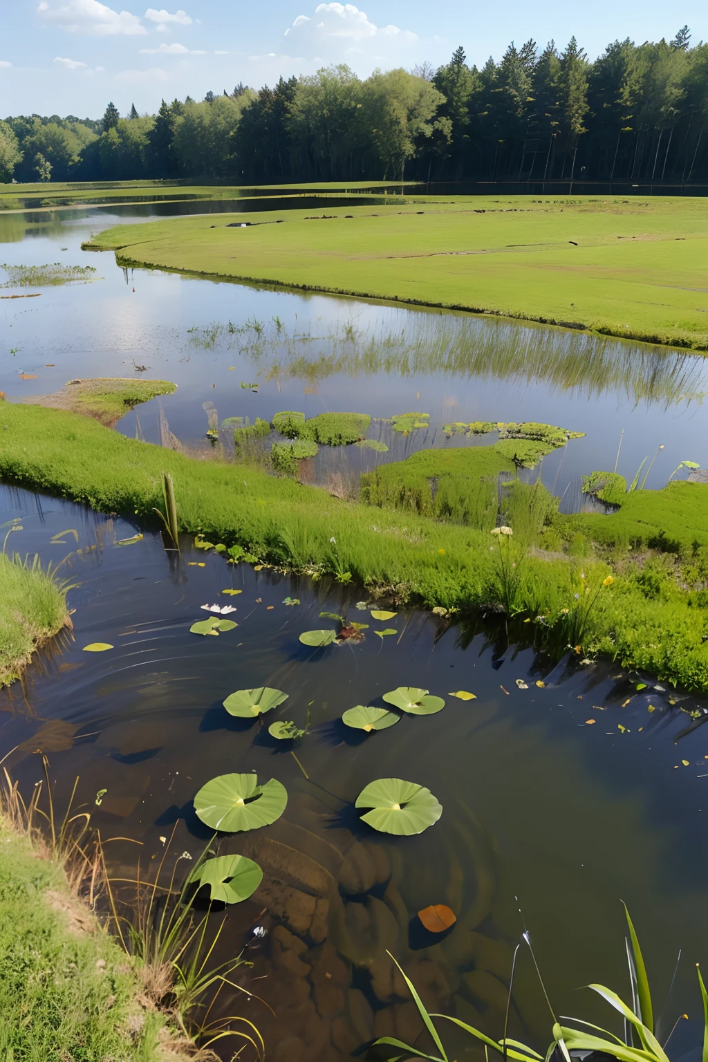 naturey,wet lands,pond