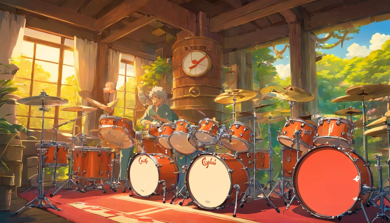 Keep the whole drum set