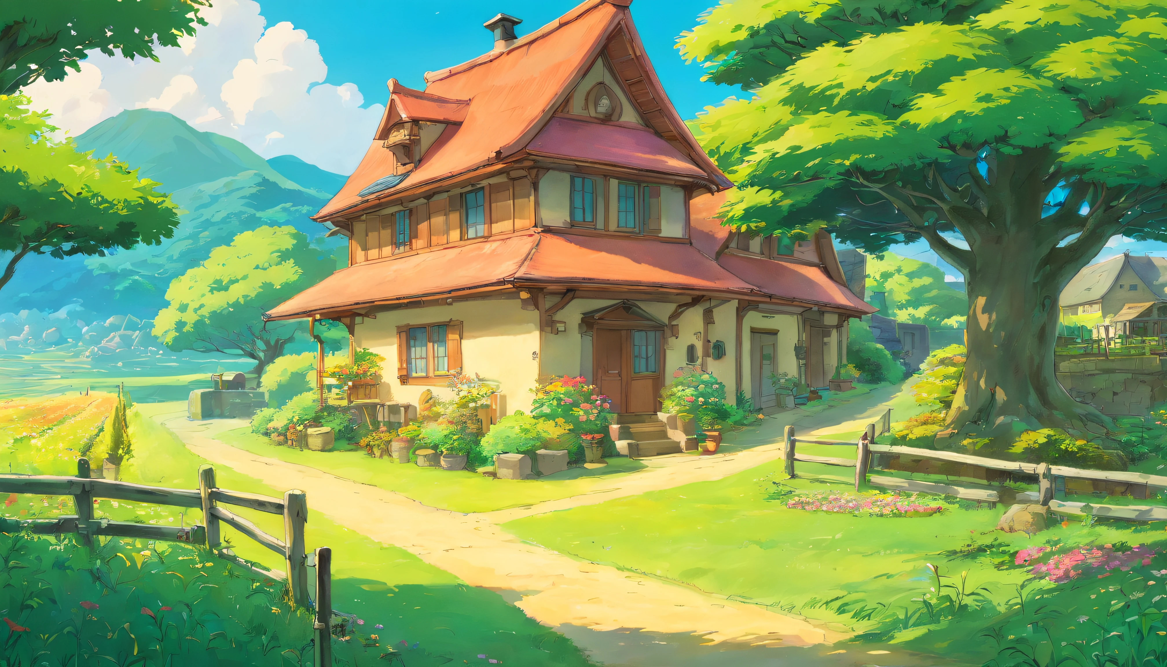 A small house near the farm