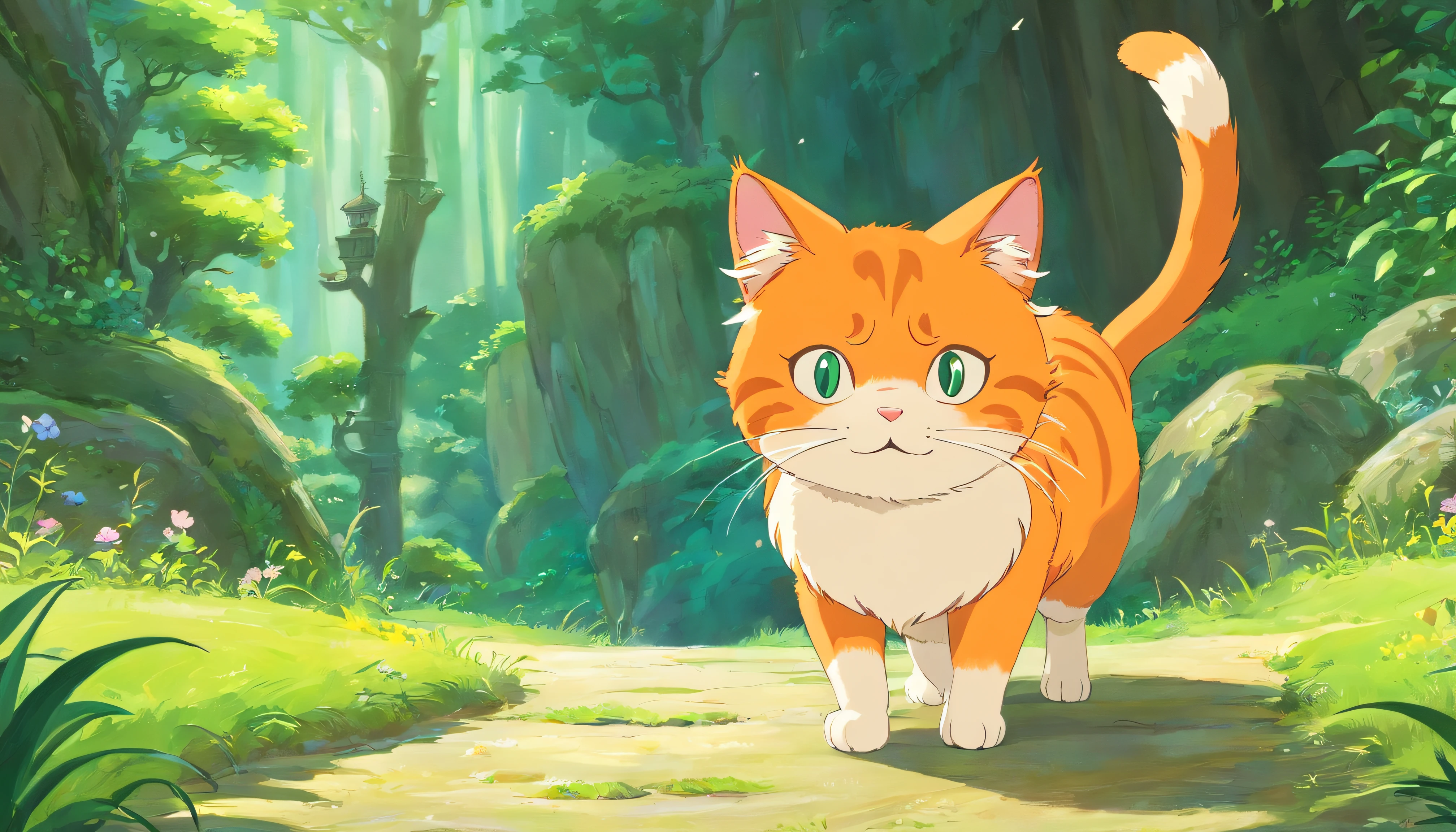 Cute orange cat