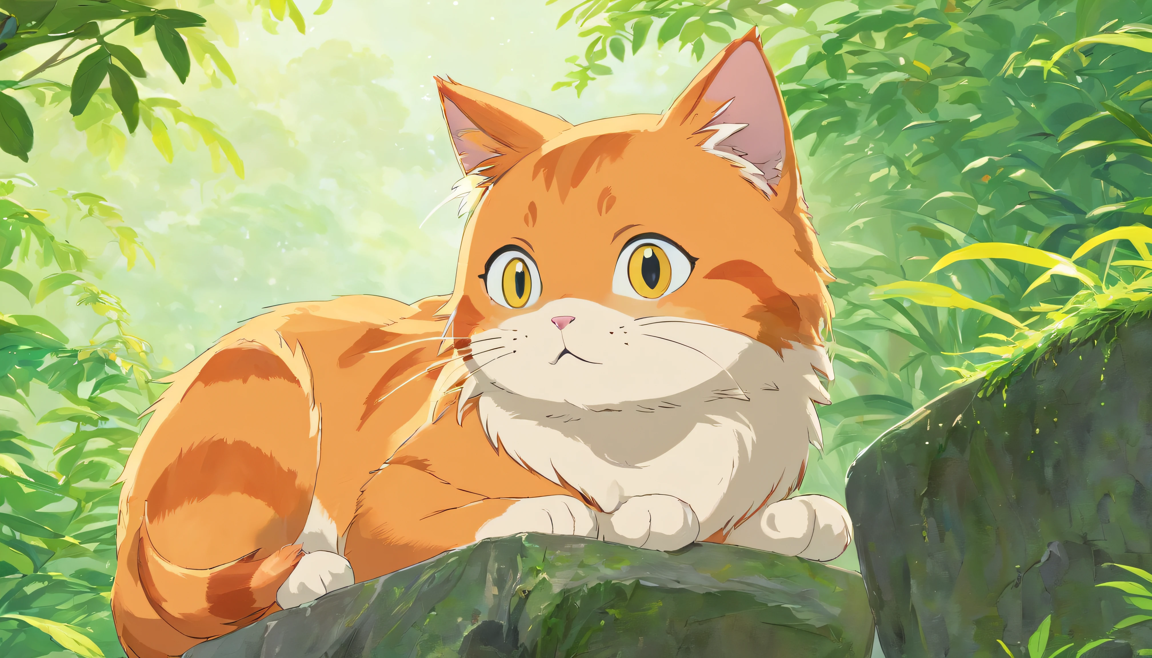 Cute orange cat