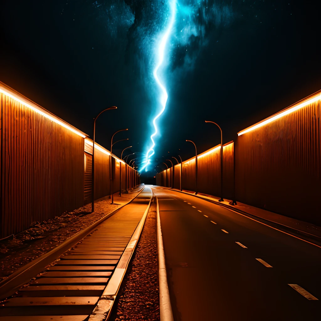 A sober colored background with smooth light trails.