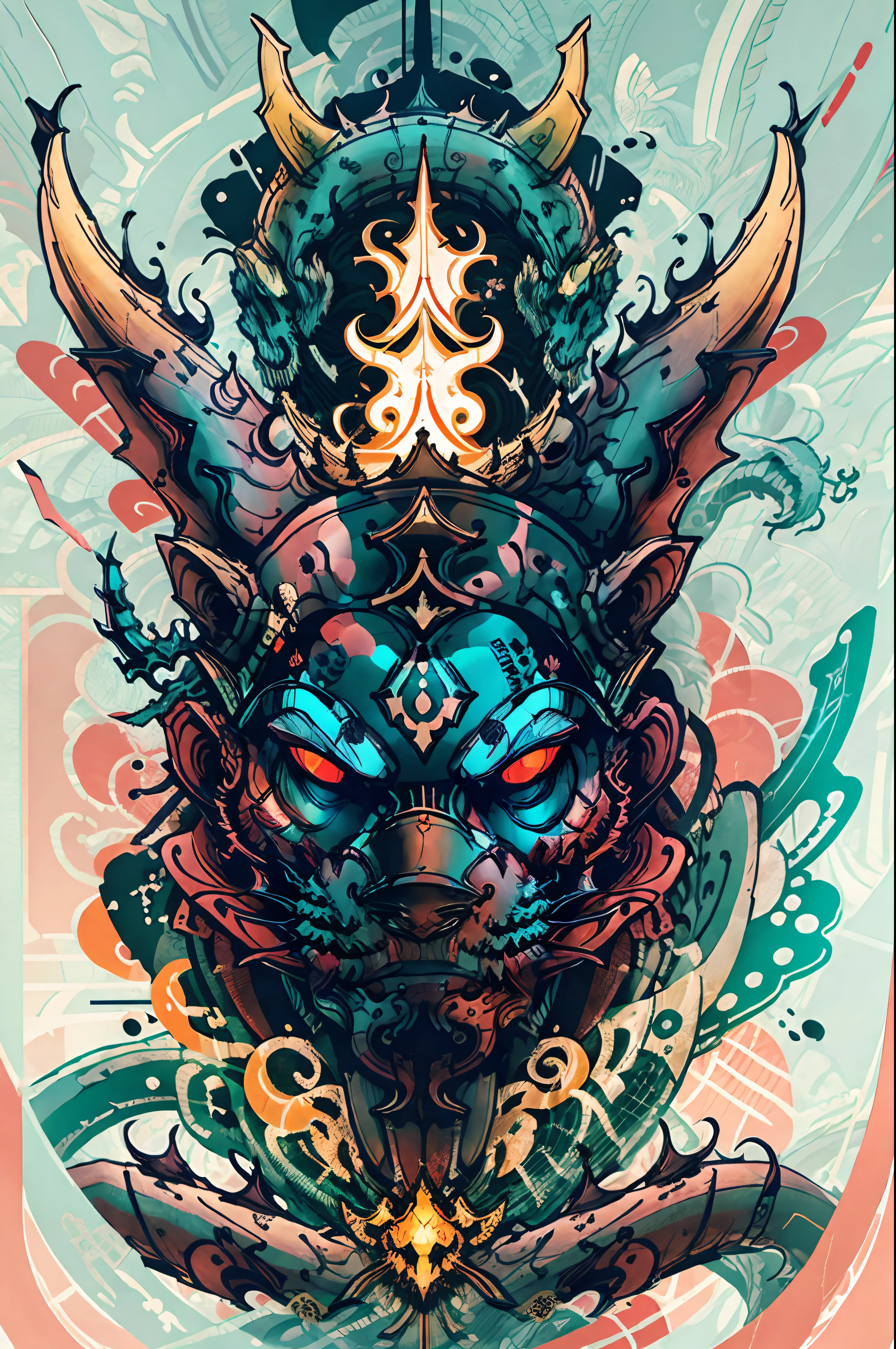 Dragon's Head, vecteur, Conception de t-shirt