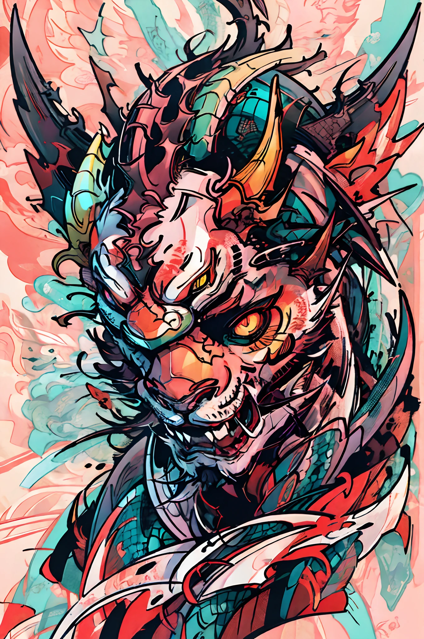 Dragon's Head, vecteur, Conception de t-shirt