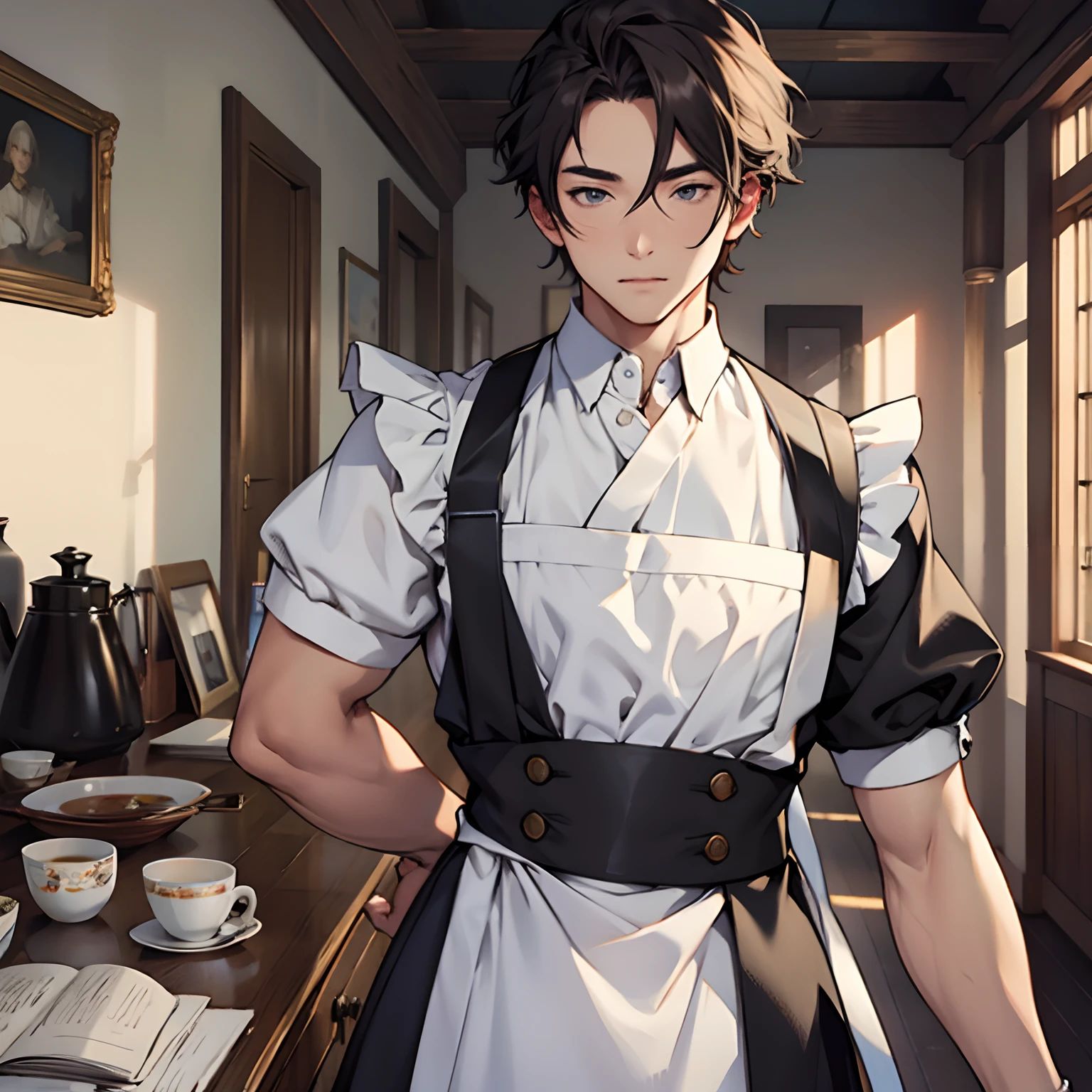 maid clothes、male people