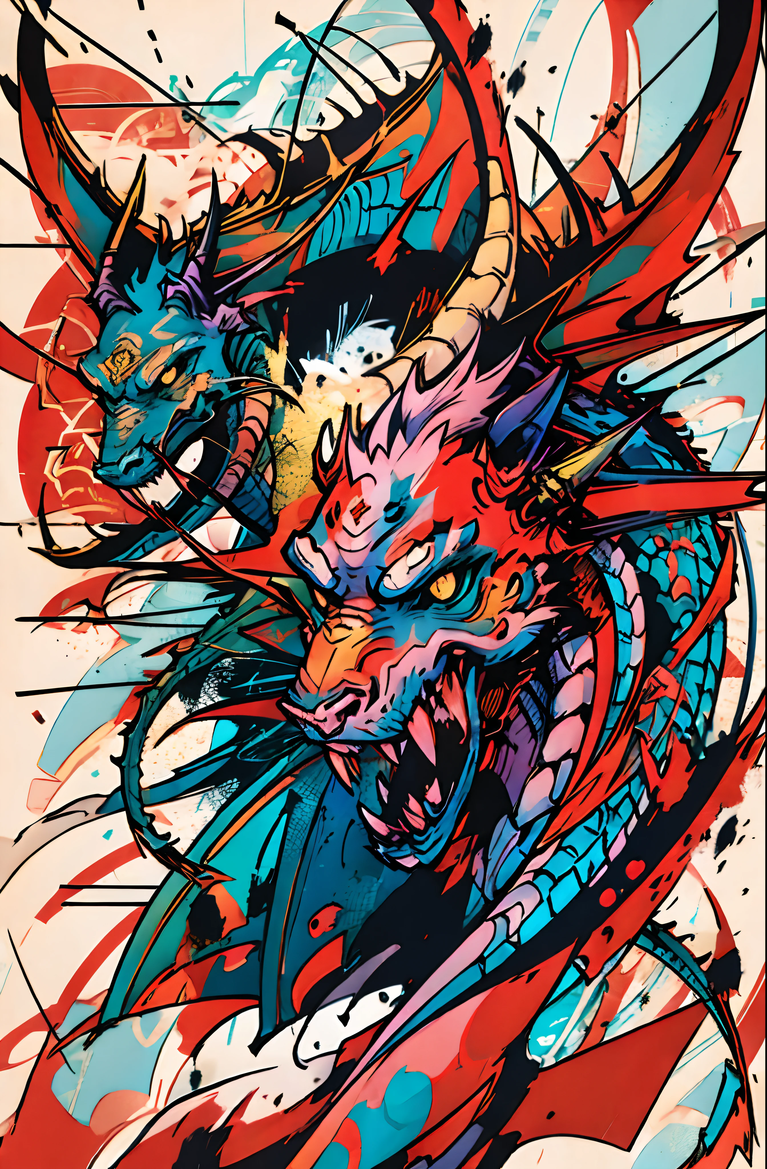 Dragon's Head, vecteur, Conception de t-shirt