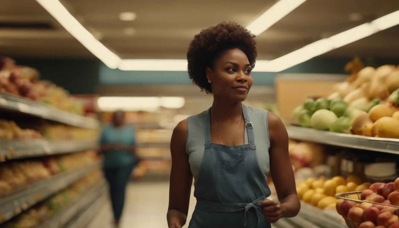 a black woman who owns a grocery store