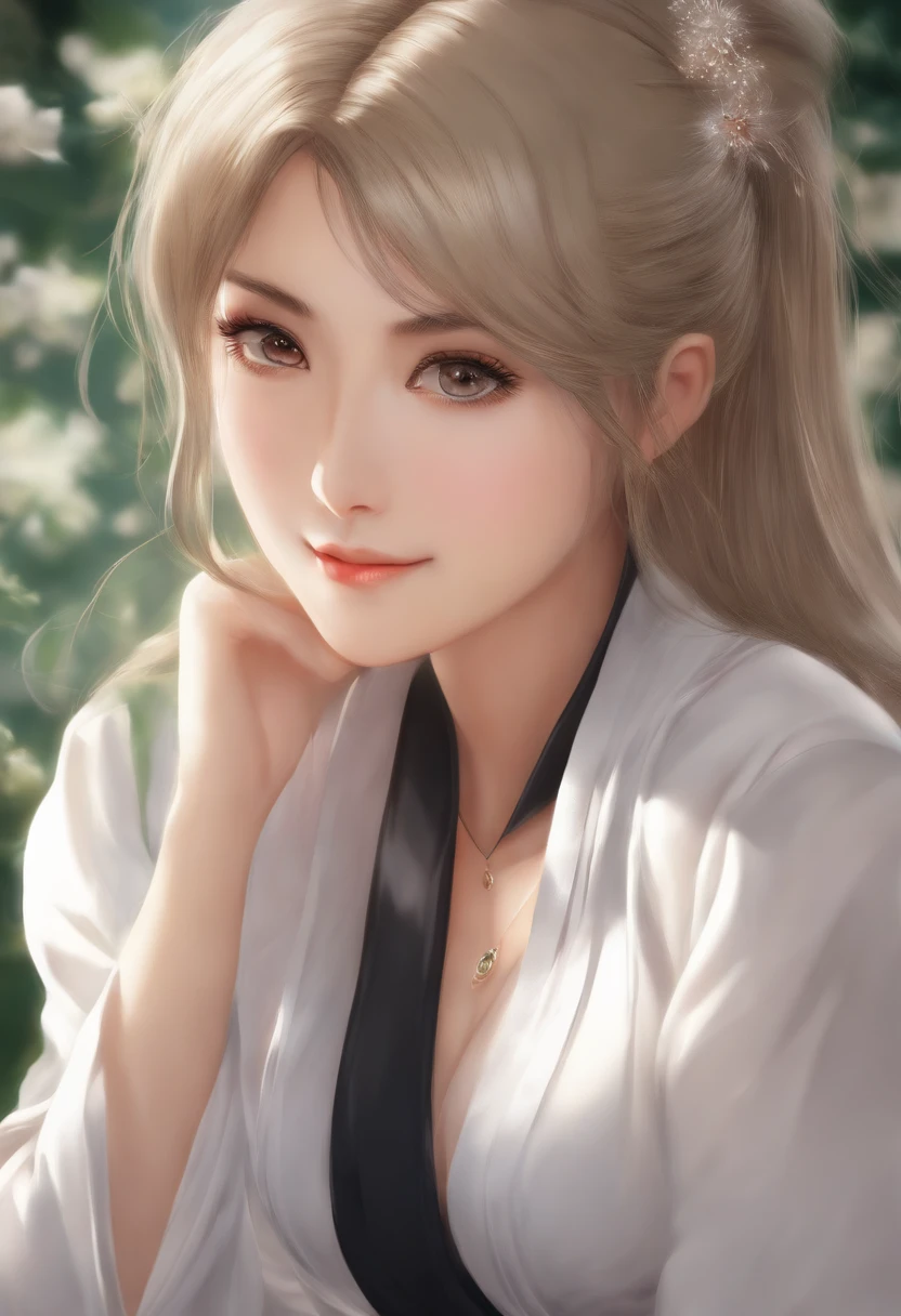 A close-up of an Asian woman, Nico Robin, produced by Anime Painter Studio, Realistic Anime Art Style, Realistic Anime Art Style, Marin Kitagawa Doujin Art, Beautiful Anime Portrait, Anime Realism Style, Beautiful Anime Woman, Drawn in Anime Painter Studio, High Quality Doujin Art, Range Murata and Art Germ, Beautiful Anime Art Style