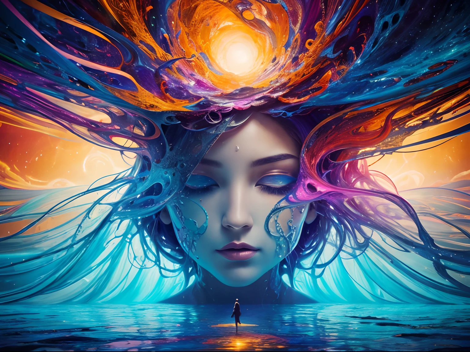 (best quality,4k,8k,highres,masterpiece:1.2),ultra-detailed,realistic,curiosity,abstract art,impressionist,expressive strokes,vibrant colors,fluid forms,harmonious composition,bold contrasts,playful textures,emotional depth,layers of meaning,thought-provoking,hidden narratives,evocative imagery,lucid dreams,surreal landscapes,dynamic energy,unconventional perspective,multi-dimensional,exploration of the subconscious,awe-inspiring beauty,mysterious allure,imaginative storytelling,endless possibilities,transcendent experience,unbounded creativity,artistic inception,abstract expressionism,embrace of the unknown,stimulation of the senses,journey of the mind and soul,inspiring wonder and contemplation.