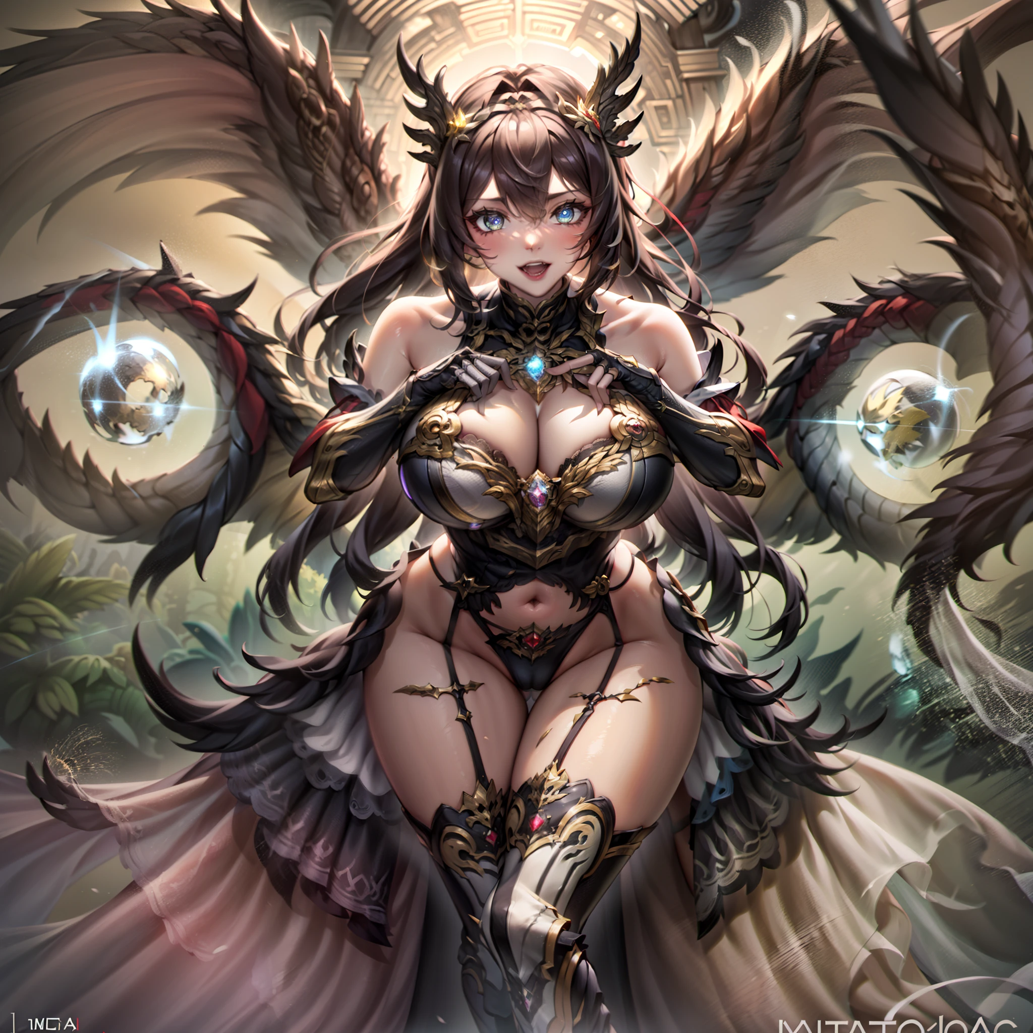 battlemech,(Blonde girl),(Huge ponytail),Glowing blue eyes,Blue Light Energy Longsword,Galactic,Mechanical and exquisite,((Blonde Beauty))pubic detail,mech wings,elegent,Blue Mecha,Glowing blue-blue eyes,(Stocking Heels),land,Mechanical and exquisite,pubic detail,mech wings,elegent,The tree々,There are hands and feet,angled,angled,immensity,Wind,hazy,Mecha's eyes glow blue,Blue Mecha,Glowing blue-blue eyes,Holding the sword of delicate light energy,Skysky,Mechanical and exquisite,pubic detail,Huge mech wings,elegent,The tree々,There are hands and feet,angled,angled,immensity,baiyun,hazy,Mecha's eyes glow blue,pubic detail,Winds of the future,sacredness,Cavalier,battlemech,Glowing blue eyes,Blue Delicate Sniper Rifle,Skysky,Mechanical and exquisite,pubic detail,Huge mech wings,elegent,The tree々,There are hands and feet,angled,angled,immensity,baiyun,hazy,Mecha's eyes glow blue,pubic detail,Winds of the future,sacredness,Cavalier,the face is clear,Face wearing mask armor,masterpaintings,best qualtiy,offcial art,the Extremely Detailed CG Unity 8K Wallpapers,brightened light,(light particules,(Illustration)(Farbe)goodlooking,impeccable,((Graphic Painting)),(Heavier stroke)),(bold lines),Highest image quality,masterpaintings,Filigree,long eyeslashes,(((silhuette))),Very detailed background,tulips,Banana leaves,lilie,dew,Date palm flowers,Ryu,Light white off-the-shoulder dress,Mottled sunlight,(Close-up of people),((Super best quality)), ((A very masterpiece)), ((super detailing:1.4)), ((hyper realistic lifelike 3d)), Dragon Warrior Girl, Mechanical body, Dynamic action poses in battle scenes, Mechanical weapons of very complex and heavy fighters, Off-the-shoulder fashion that blends dense and complex steampunk with dense gothic ta, Complex steampunk headgear, very thin long legs, Mechanical boots above the knee, Fluttering lace flared mini skirt, beautiful big breasts directed upwards,Somewhat long, Vertical curly silver hair fluttering in the wind,Countless shining large sphe
