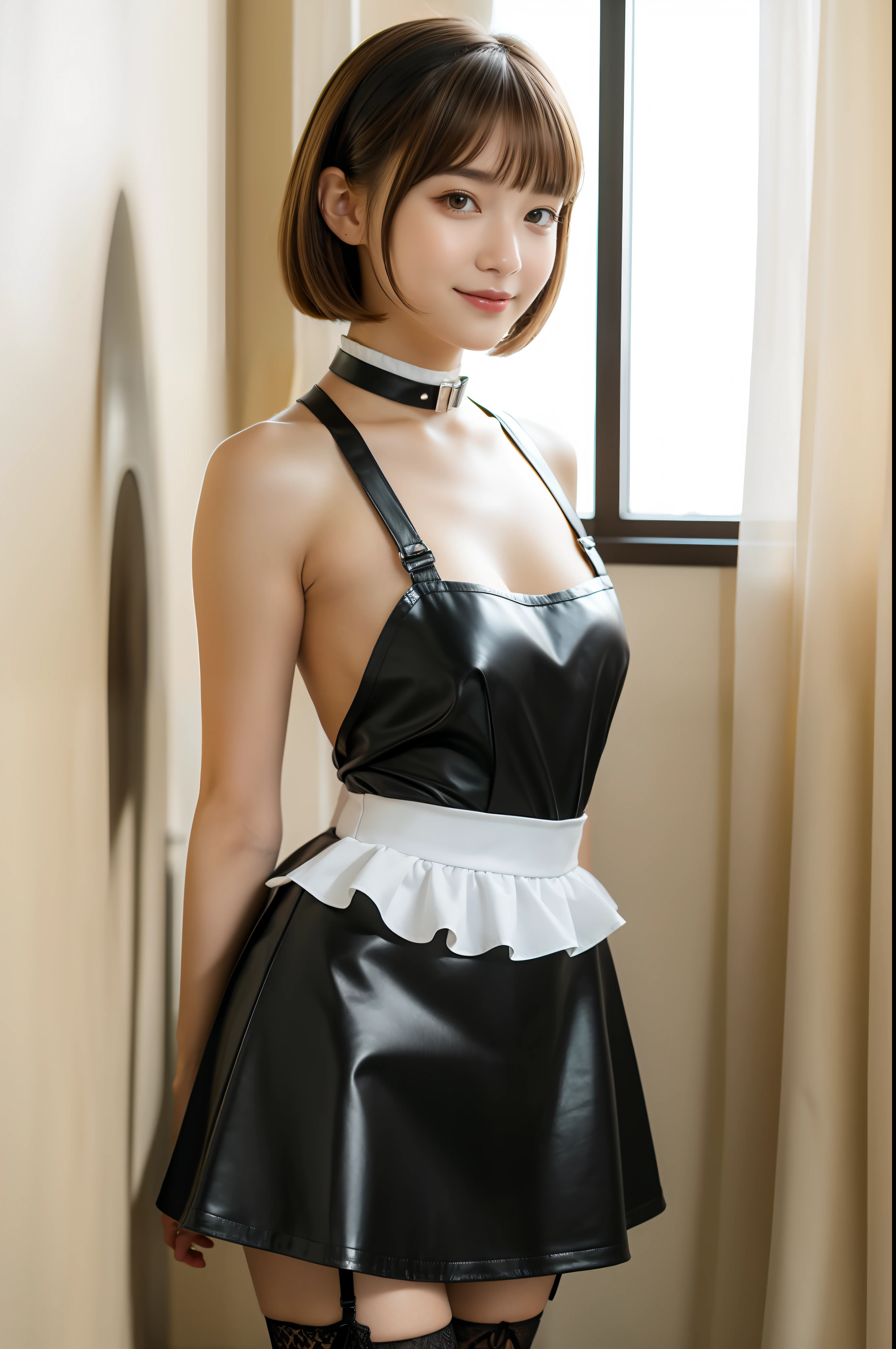 female, wearing sexy maid dress, Good Hand,4K, hight resolution, masutepiece, Best Quality, Head:1.3,((Hasselblad photo)), finely detailed skin, Sharp Focus, (Cinematic lighting), Soft lighting, Dynamic Angle, [:(Detailed face:1.2):0.2], medium breasts,(((inside a mansion))),