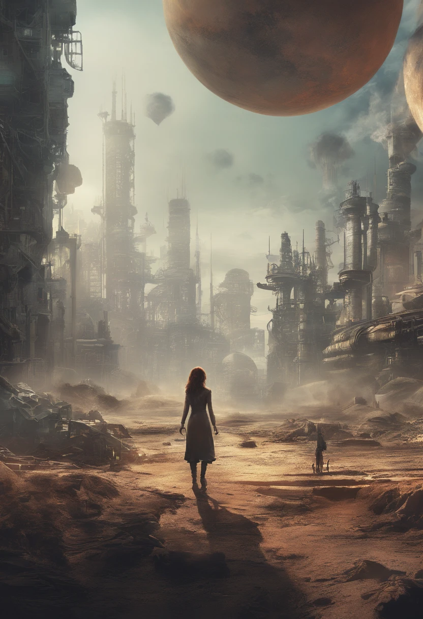 Poster and the woman is earth and needed save because of factories