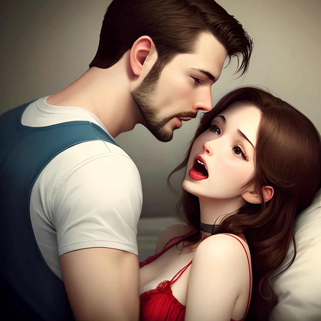 Woman strangles man