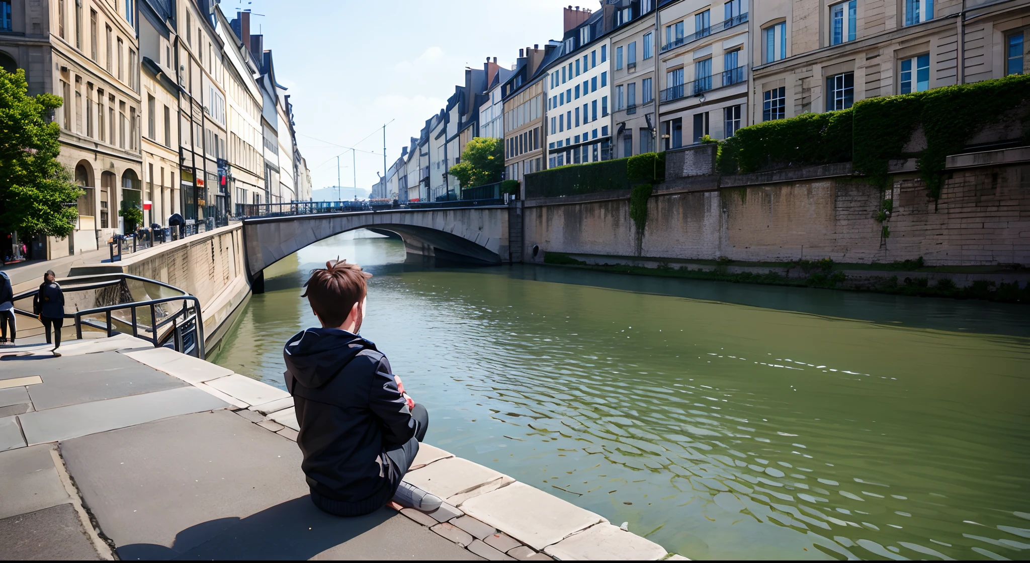 Rouen, france, la seine, river, hacking, hacker, computer, outside, urban, cybersecurity, firewall, anonym, people, mysterious, daylight, conference