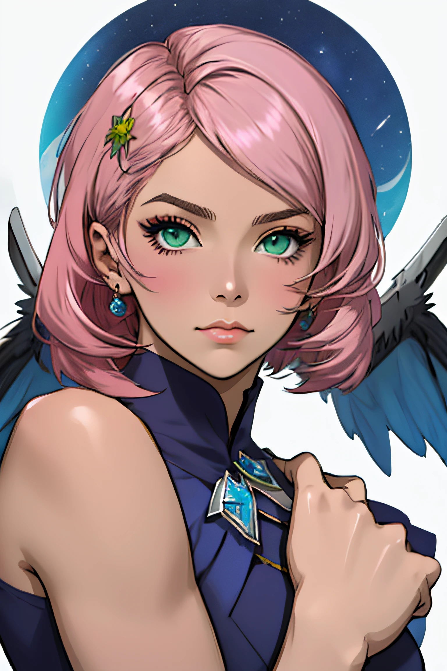 Alisa bosconovitch, melhor qualidade, contemporary, estilo plano, minimalismo, Green Eyes Flat Illustration, cabelo rosa, cabelo curto, cabelos multicoloridos, Camisa Preta, mechanical wings, Head Portrait Close-U, peito pontudo, decote, super decote, middlebreasts, Tekken，cabelo rosa pastel, 1girl, em quimono, hand-painted，Desenho de linha sem cor, colorida do yandere pastel, Tekken, Super cute pink hair girl with gothic makeup on the side, com roupa de empregada，figura esbelta，robusto，He sat on the floor，Vestido com roupas de empregada rosa e branco，cabelos muito curtos，com orelhas de gato，quadratic element，, kawaii cor-de-rosa na roupa da era de 1910, Alisa Bosconovich pink lips, no estilo da paleta de cores suave aurorapunk, an anime illustration of his face, gifs animados, hand drawn animation, charming sketches, suave e brilhante, romantismo nebuloso, Estilo Superflat, fundo branco - ar 1:1 - niji 5 - estilo expressivo --s 50 ,Pink kawaii girl in the era of 1920s clothesPink eagles, vestindo uma camisa branca brilhante, no estilo da paleta de cores suave aurorapunk, an anime illustration of his face, gifs animados, hand drawn animation, charming sketches, suave e brilhante, romantismo nebuloso, Estilo Superflat, fundo branco - ar 1:1 - niji 5 - estilo expressivo --s 50, Absurdo, alto, ultra detalhados, (1girl:1.3), quebrar , Crie uma imagem com uma bela caligrafia