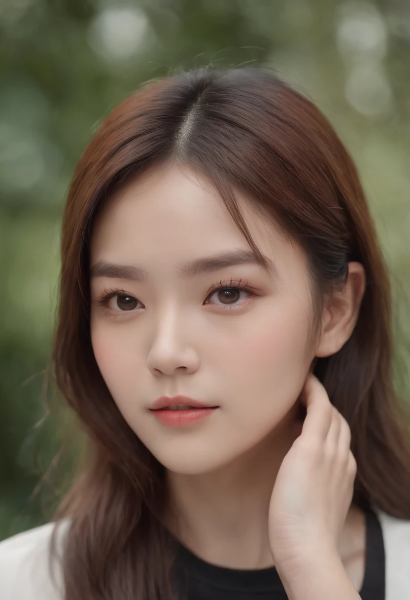 Best Quality, 超A high resolution, (Photorealistic:1.4), 20 years girl, (ulzzang-6500:0.8), (Forehead), Upper body,