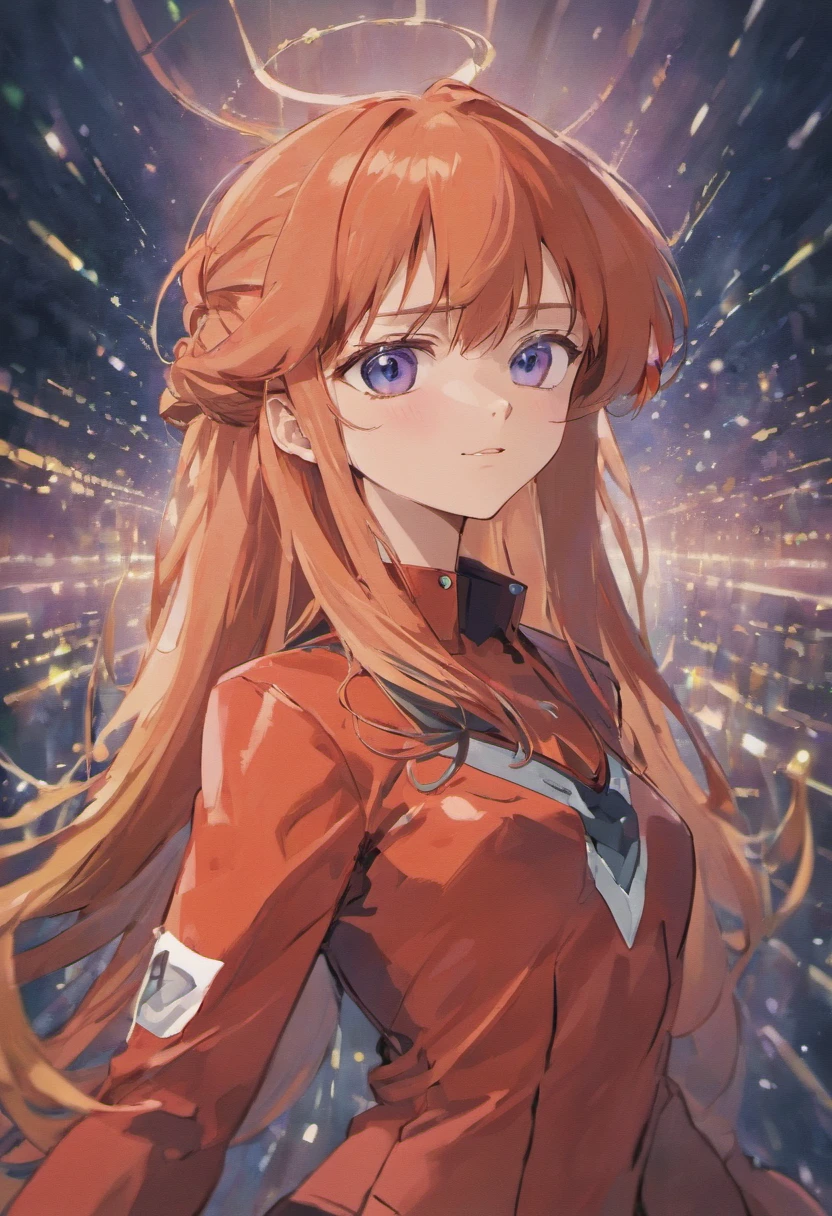 80's style Asuka Langley Soryu、a smile