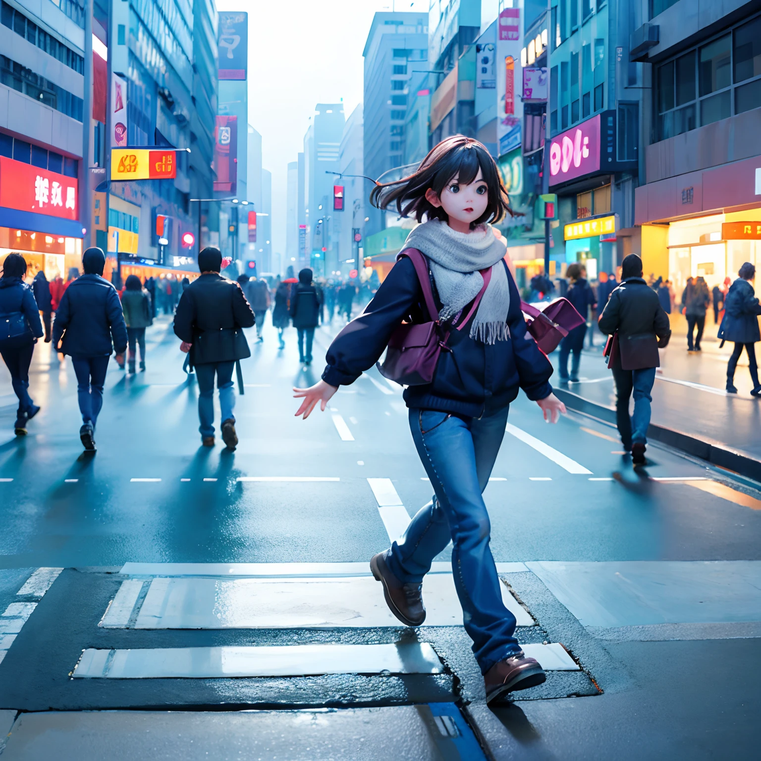People walk across pedestrian crossings on busy city streets, street of hong kong, people walking on the street, Busy streets, travelers walking the streets, busy streets filled with people, busy street, crowding street, people in street, People walking around,
