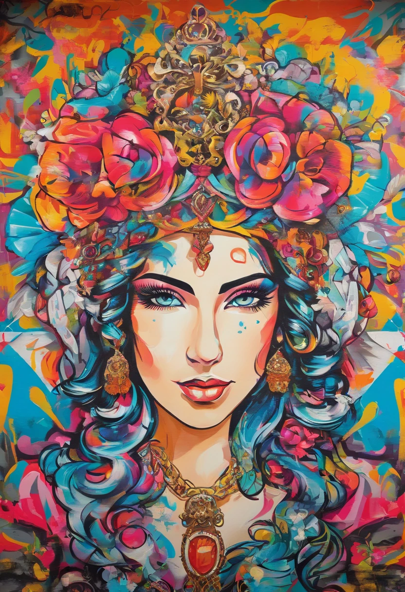 late baroque rococo a queen flex her bright shiny bling she hails from the ghetto but is a queen of bling