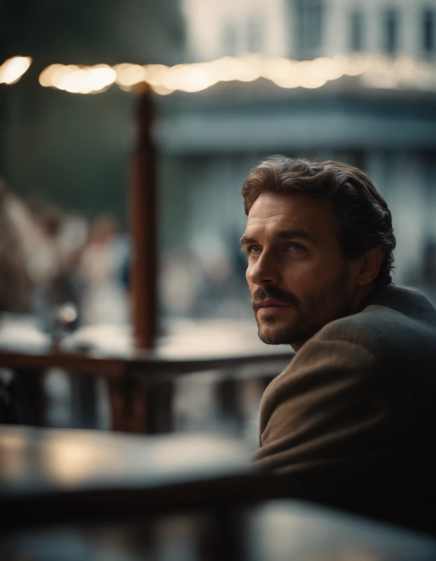 Cinematographic portrait, Haut du corps, visage, visage au public, (Reality :1.3), One of the most beautiful works of art in the world, A man looks into the camera, , beautifull detailed face, Realistic photos, CG,
