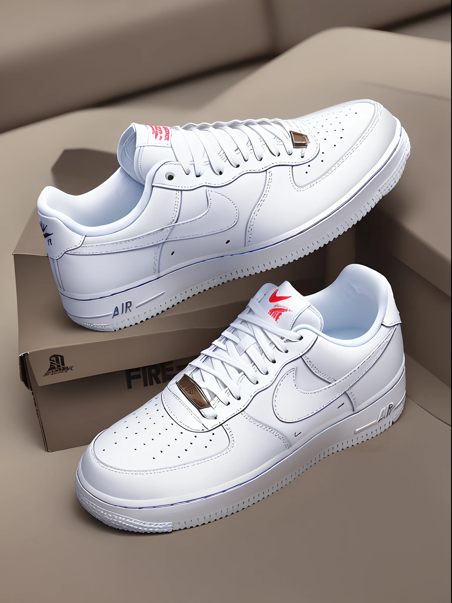 Air force 1 triple White realista