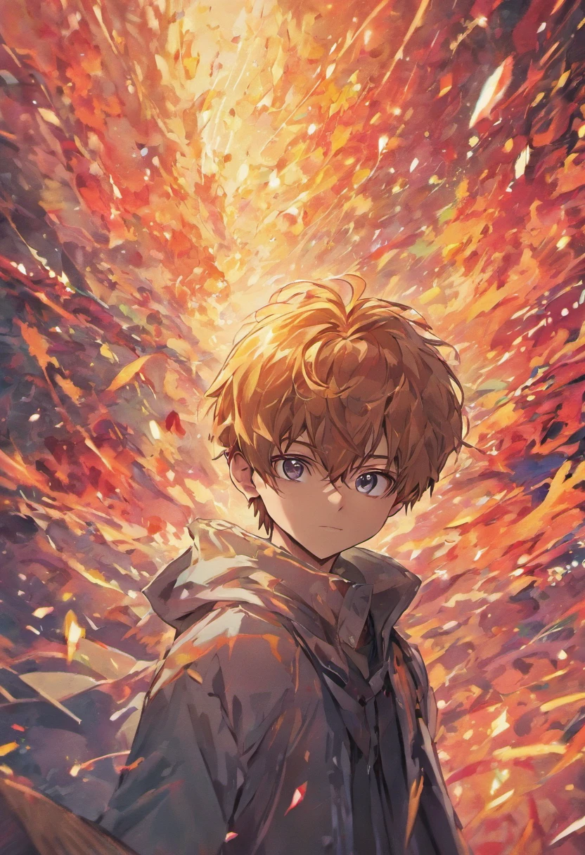 a boy in a anime style