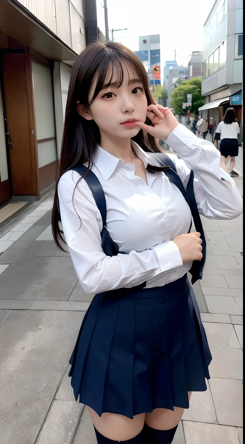 Cute girl asking questions