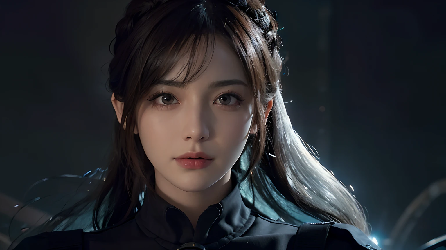 One Woman in Love, tokyo prefecture, Shinjuku, Night, The highest image quality, hightquality, Beautuful Women, 22year old,Light blue casual clothes, neons，Fantasy Art, Photorealsitic, Art Station. poster for, Volume Lighting, 12ｋ, darkness, deepshadow,lowkey, Cowboy Shot, Grey Hair, Perfect face, symmetrical hazel eyes, Amazingly realistic photos, 3D Rendering. Octane Rendering, intricate detailes, Cinematic, Trending in art stations, isometric, Exaggerated and realistic cover photo in the center, Stunning full color, handdraw, Dark, Muse, Klimt, High Definition, neoprene, Portrait, stylized digital art, Ultra high definition,. unreal enginee 5, Super Sharp Focus, Great masterpieces of art, TanvirTamim,