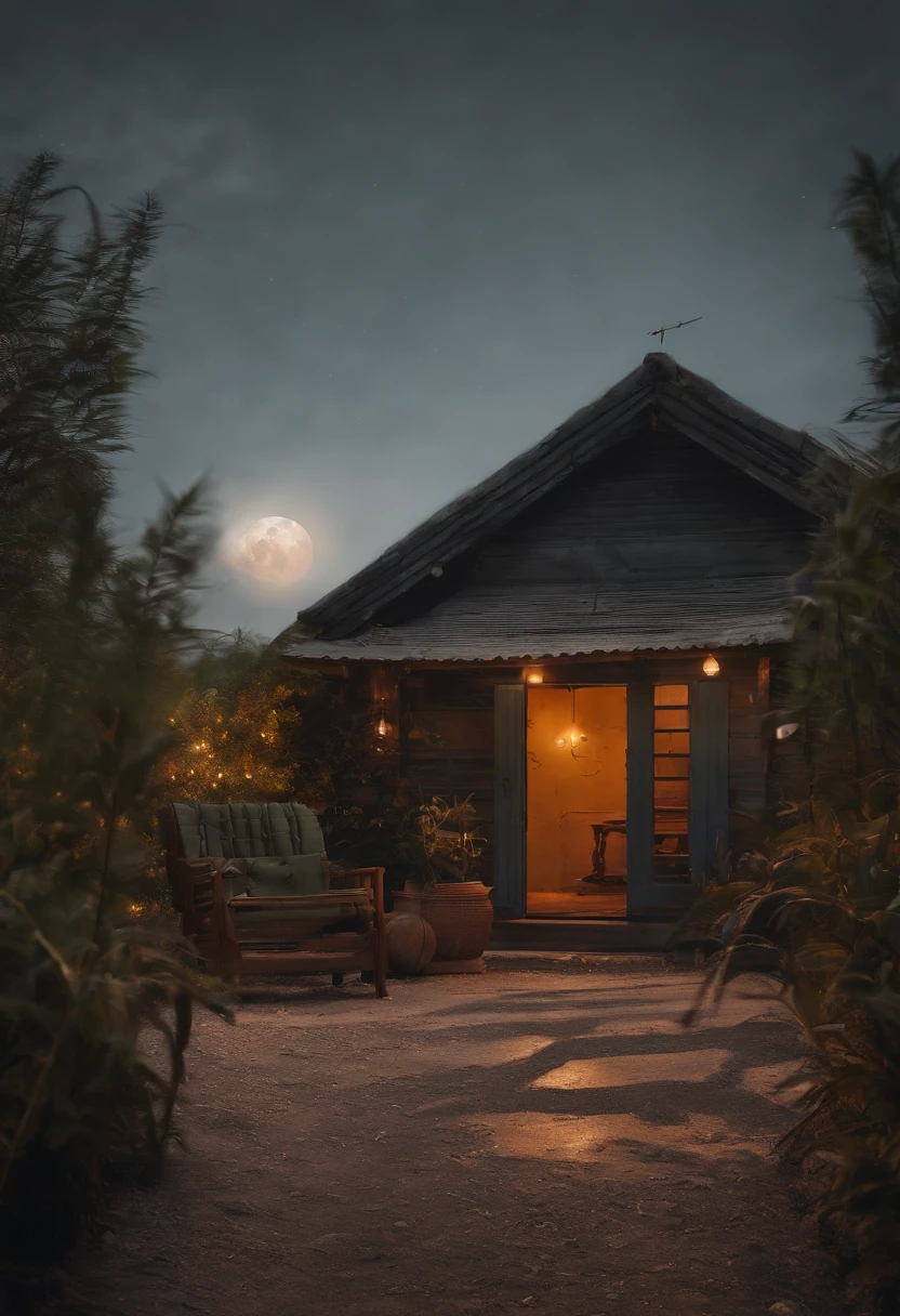 4k，Commercial photography, Retro photography，in night，Huge Full Moon，Small amount of smoke，The main object is a bottle of coconut milk，A small amount of Cantonese mooncake with egg yolk, The size of the moon cake, Poster for, Fresh style background, , Booth lighting, Attractive, Photorealistic colors, Ultra HD，tmasterpiece，romanticism lain，anaglyph, atmospheric perspective, Ray Tracing, minimalism, Ray Tracing, a closeup of a, 8K, super detaill, ccurate, Best Quality, Гипер HD