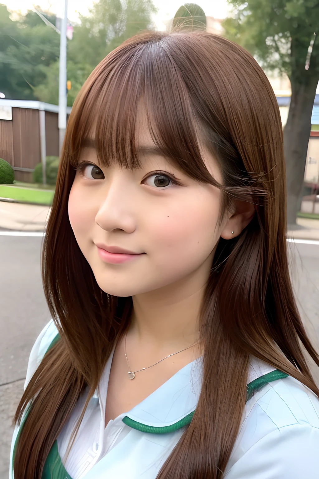 Chubby thick gals Japanese realisitic Momoka Matsumoto Chihiro Manaka Brown hair hi-school girl