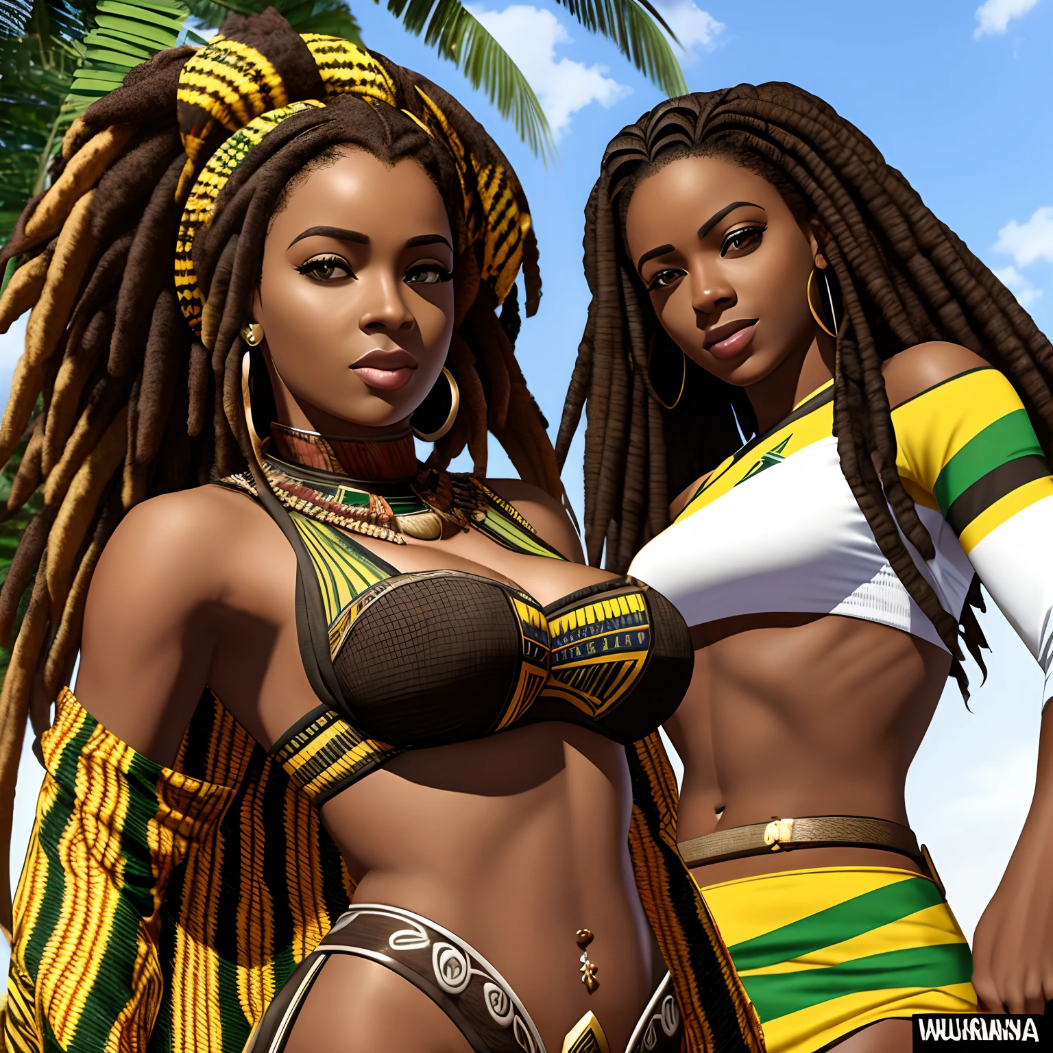Mulher africana, reggae, realeza, joias reais, wakanda