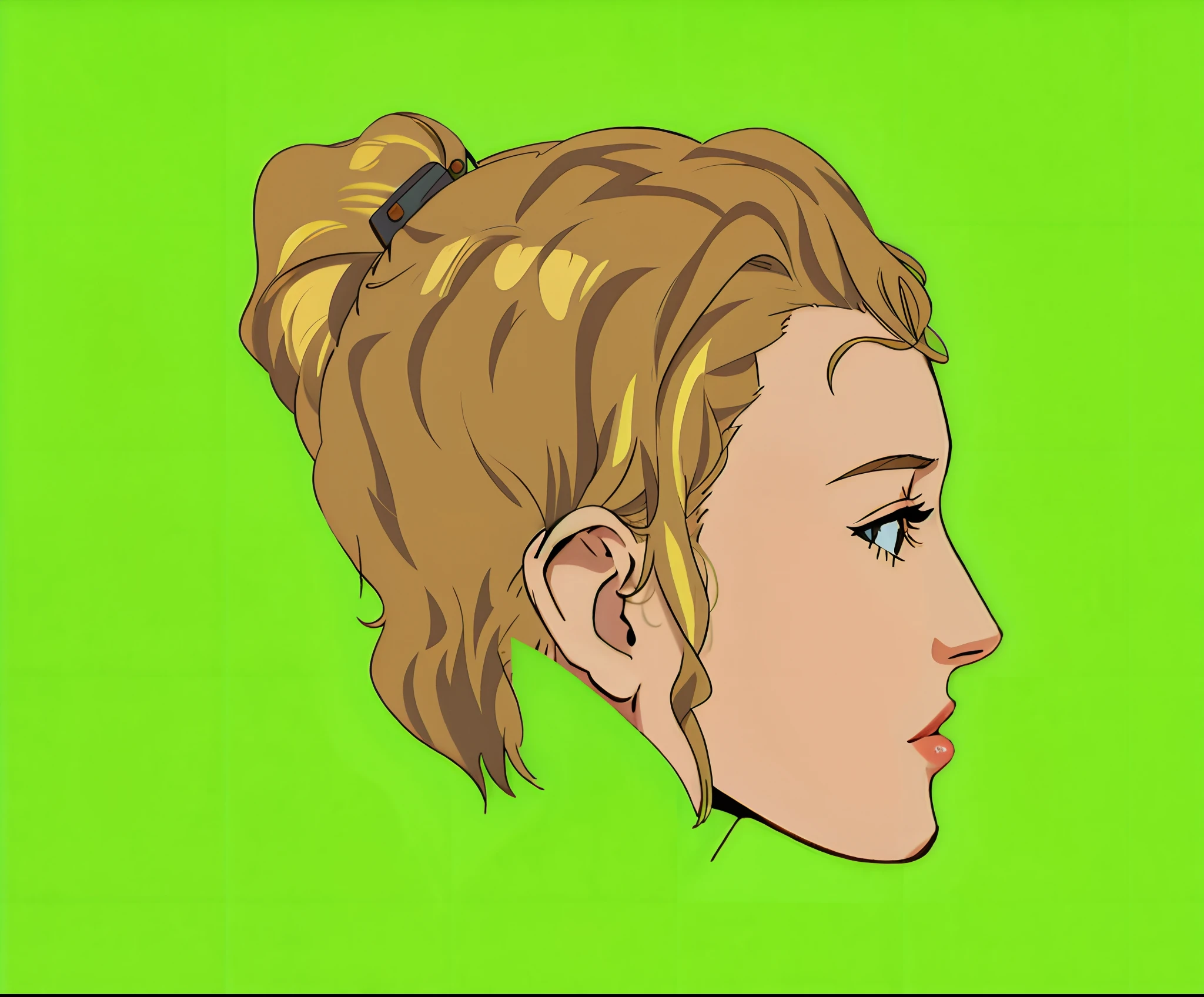 blond wavy hair