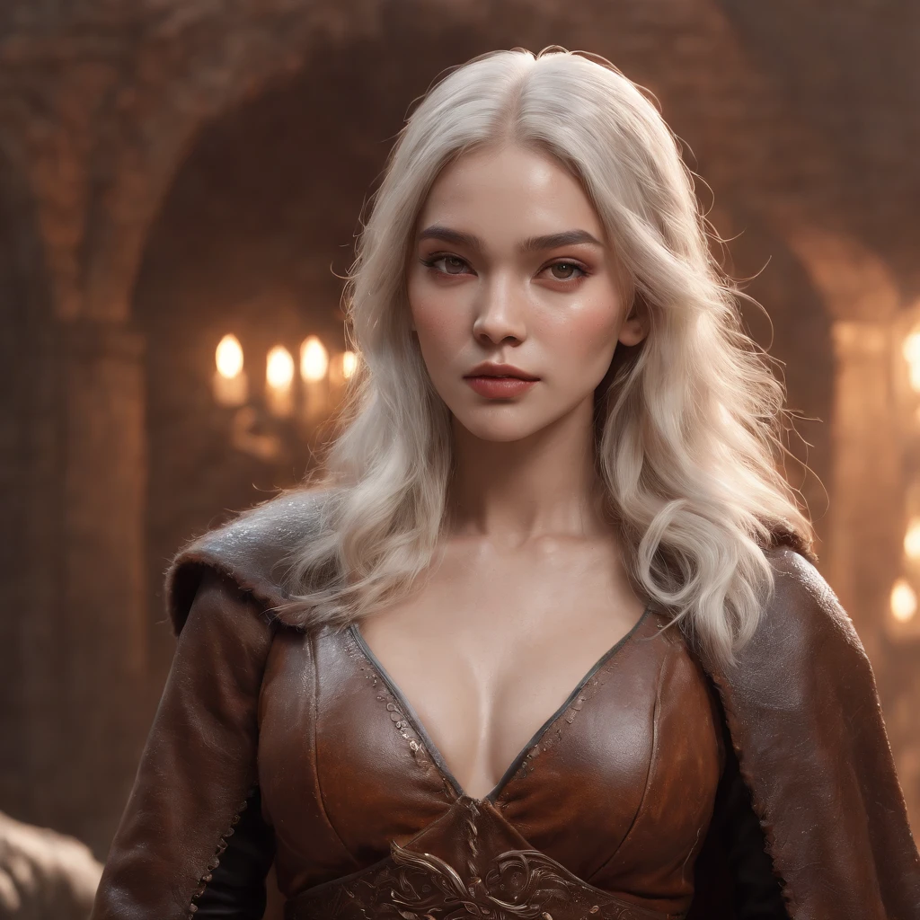 (professional 3d render:1.3) af (Realistic:1.3) most beautiful artwork photo in the world，Features soft and shiny female heroes, ((Epic hero fantasy muscle man rough wet hero angry look long hair short beard and ferocious expression in dynamic pose, Fantastic location, Majestic cluttered environment)), full body 8k unity render, action  shot, skin pore, very dark lighting, heavyshading, Detailed, Detailed face, (vibrant, photograph realistic, Realistic, Dramatic, Dark, Sharp focus, 8K), (Old leather garments damaged by weathering:1.4), ((((Wear fur)))), (Intricate:1.4), decadent, (Highly detailed:1.4), Digital painting, rendering by octane, art  stations, concept-art, smooth, Sharp focus, illustration, Art germ, (loish:0.23), wlop ilya kuvshinov, and greg rutkowski and alphonse mucha gracias, (Global illumination, Studio light, volumettic light), heavy rain, particles floating, lotr, fantasy, elf, full bodyesbian, ((Dark and ancient city background:1.3)),CGSesociety,art  stations, (((Full body portrait of one adult girl!!!))). (Professional 3D Rendering:1.3) in the (Realistic:1.3). The most beautiful artwork photos in the world. Extremely beautiful and attractive face of a very young Asian girl with no makeup!! perfect facial proportions. Girl with soft and shiny long White hair detailed portrait.