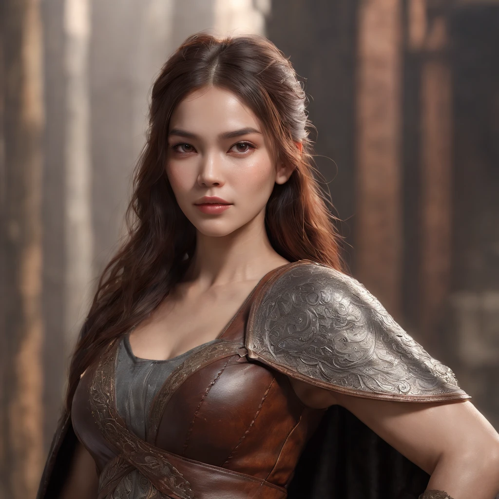 (professional 3d render:1.3) af (Realistic:1.3) most beautiful artwork photo in the world,Features soft and shiny female heroes, ((Epic hero fantasy muscle man rough wet hero angry look long hair short beard and ferocious expression in dynamic pose, Fantastic location, Majestic cluttered environment)), full body 8k unity render, action shot, skin pore, very dark lighting, heavyshading, Detailed, Detailed face, (vibrant, photograph realistic, Realistic, Dramatic, Dark, Sharp focus, 8K), (Old leather garments damaged by weathering:1.4), ((((Wear fur)))), (Intricate:1.4), decadent, (Highly detailed:1.4), Digital painting, rendering by octane, art stations, concept-art, smooth, Sharp focus, illustration, Art germ, (loish:0.23), wlop ilya kuvshinov, and greg rutkowski and alphonse mucha gracias, (Global illumination, Studio light, volumettic light), heavy rain, particles floating, lotr, fantasy, elf, full bodyesbian, ((Dark and ancient city background:1.3)),CGSesociety,art stations, (((Full body portrait of one adult girl!!!))). (Professional 3D Rendering:1.3) in the (Realistic:1.3). The most beautiful artwork photos in the world. Extremely beautiful and attractive face of a very young Asian girl with no makeup!! perfect facial proportions. Girl with soft and shiny long White hair detailed portrait.