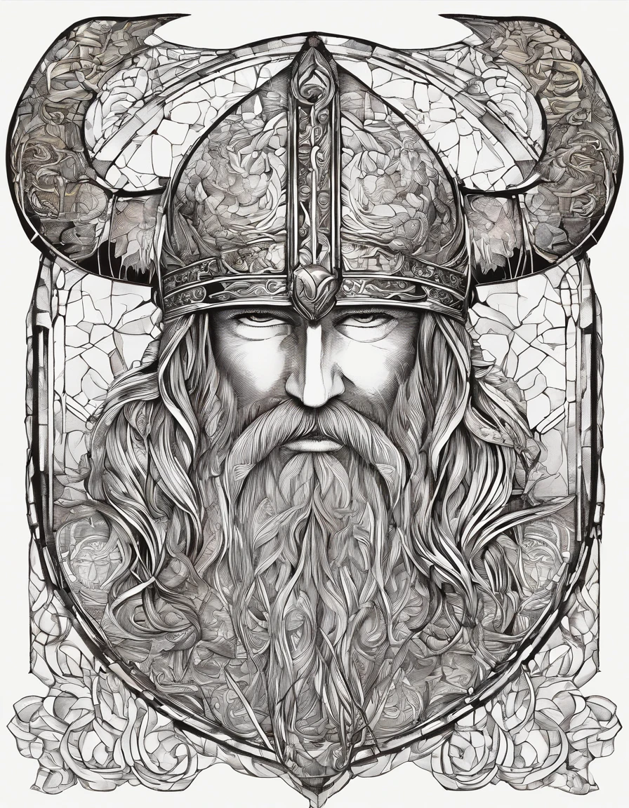 Viking in a white half mask, caneca, abelhas em detalhes, mel,  Drunken, hidromel