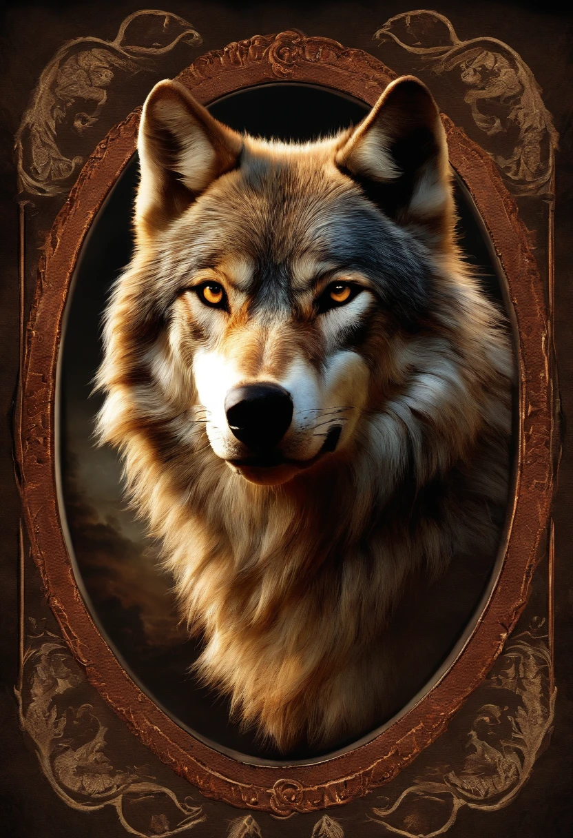 wolves wolf blindfolds emblem rust