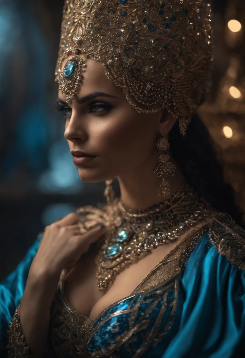 Mujer vestida con un disfraz sosteniendo una bola brillante, Poderosa hechicera regordeta, hechicera, Hechicera nigromante, Una hermosa hechicera, Hermosa hechicera, Supervillano Bruja Hechicera, Una hechicera lanzando una bola de hielo, Mujer hechicera, cyberpunk enojado precioso druida