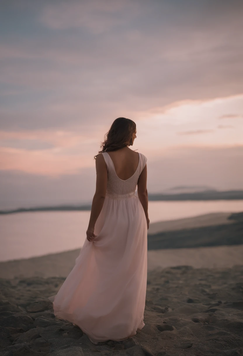 A capa apresenta um fundo suave e acolhedor, perhaps with shades of light blue and pale pink, suggesting both serenity and hope. Em primeiro plano, There's a picture of a woman looking at the horizon, representando Sophia, a protagonista, with a mixture of determination and vulnerability in her gaze. Behind her, uma figura masculina, representando Lucas, is shown in profile, expressing remorse and determination in their stance.
Entre os dois personagens, The image of a young child, simbolizando Clara, is present, com um olhar curioso e afetuoso, representing the innocence and curiosity that drives the plot. Figures are slightly blurred, suggesting the idea of hazy memories and the past that still haunts.
Na parte superior, The title "Cicatrizes do Passado" It's highlighted in elegant lettering, with a style that conveys both the sensibility and the strength present in the story. Below the title, The author's name is displayed unobtrusively.