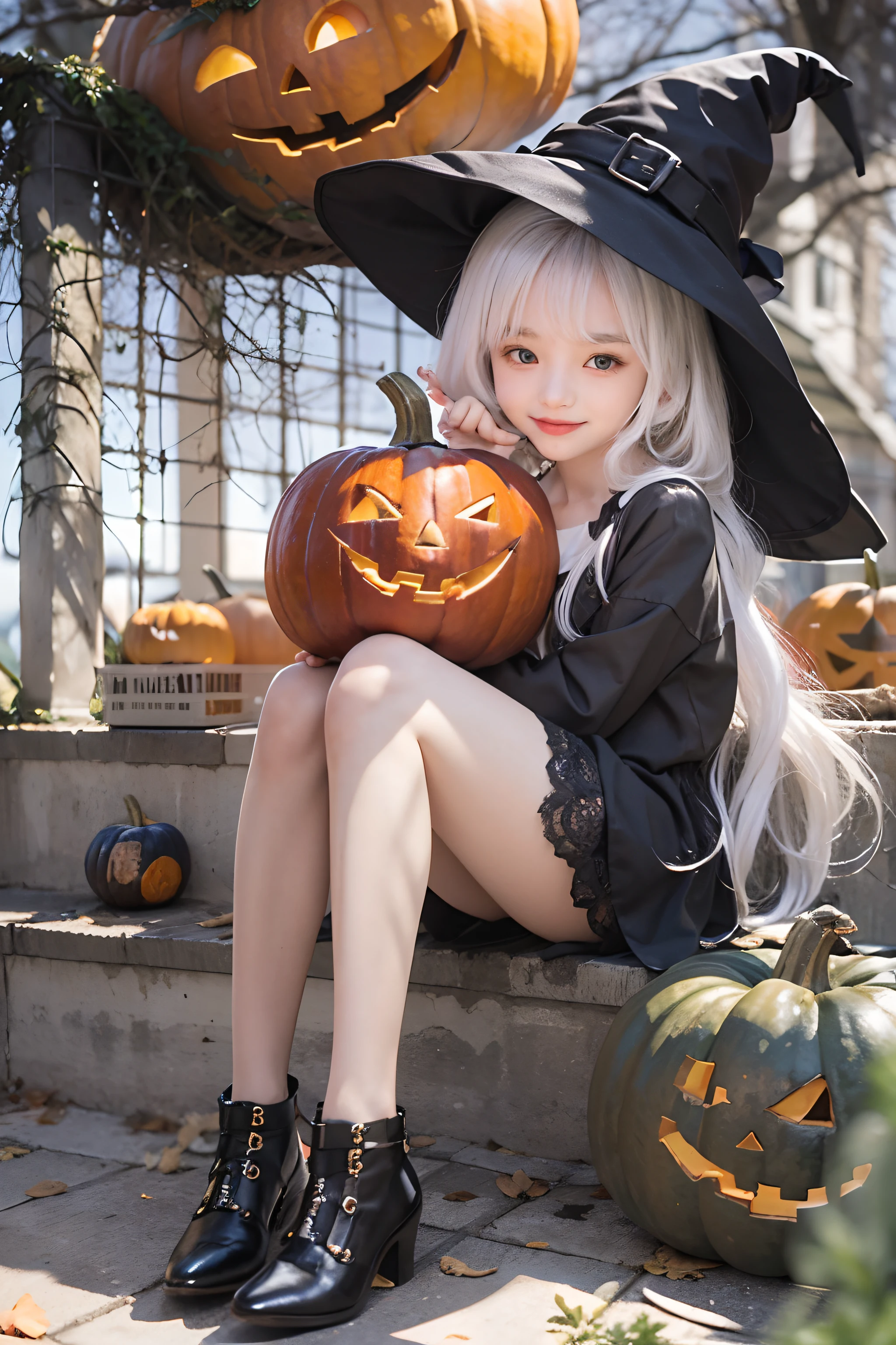 DelianAI
20 days ago
anime
cartoon
girl
cute
base model
kawaii
halloween
jitome
13
0
Get additional credits
Enter your comments here
Models
gufu_BMT_jitome - cute
5.2K
CHECKPOINT
Prompt
1girl, solo, flat chest, red eyes, jitome, red lips, white hair, long hair, black with dress, long striped tights, boots, staff, witch hat, pumpkins, halloween decorations, night, full moon, raven
