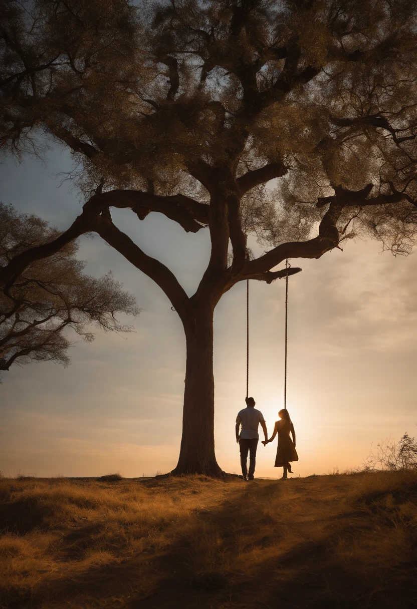A capa apresenta um contraste sutil entre luz e sombra. The image of a sun setting in the background creates a sense of nostalgia and renewal, reflecting the journey of healing and redemption that the characters experience throughout the story. The setting sun casts a soft light on a winding road that stretches to the horizon, simbolizando o caminho incerto e desafiador que os personagens precisam percorrer para superar os traumas do passado.
Em primeiro plano, Silhouettes of two characters stand, hand in, representando Sophia e Lucas. Their figures are obscured, suggesting the idea of unrevealed secrets and mysteries. Their stance conveys a mixture of hesitation and determination, symbolizing the inner struggle each faces to overcome past mistakes and find redemption.
Ao longo da estrada, Small details are scattered, representing pivotal moments in history. A lone swing hanging from a nearby tree symbolizes lost innocence, while a bouquet of wildflowers by the side of the road represents the hope and beauty that still exists, apesar das dificuldades.
The title "Cicatrizes do Passado" aparece em letras elegantes, mas com uma leve sombra, symbolizing the lasting influence of past events on the characters. The author's name is present in an inconspicuous font, Highlighting the importance of storytelling.
This cover is designed to convey the emotional complexity of the story, Representing themes of overcoming, forgiveness and hope, enquanto destaca a jornada de autodescoberta e cura dos personagens principais.
