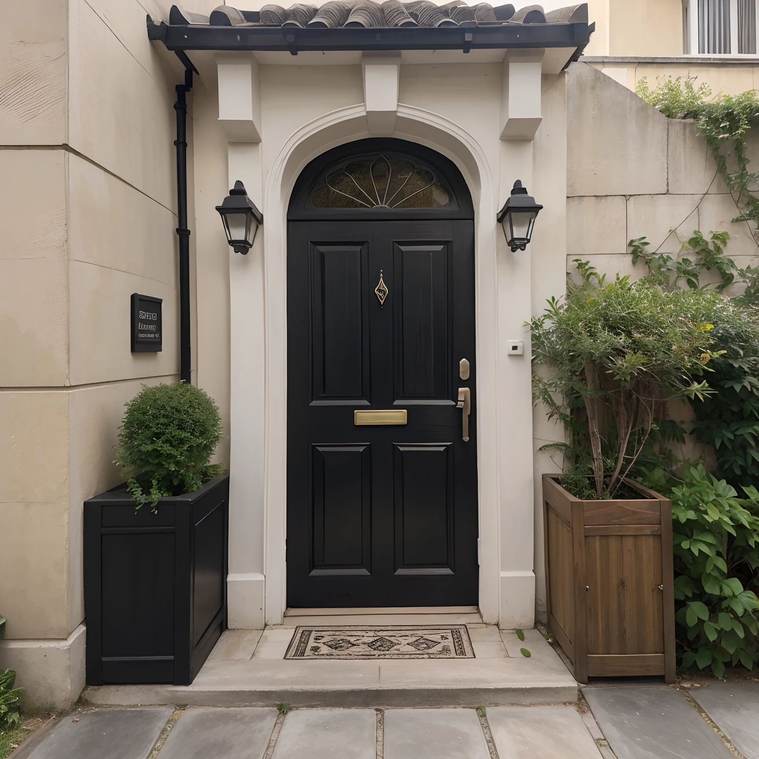 Fachada de uma casa simples no estilo vitoriano, casa simples em Londres , estilo Vitoriana, entrada, scenecy, anime scenery, mystery, suspense, sem humanos, noite, casa grande